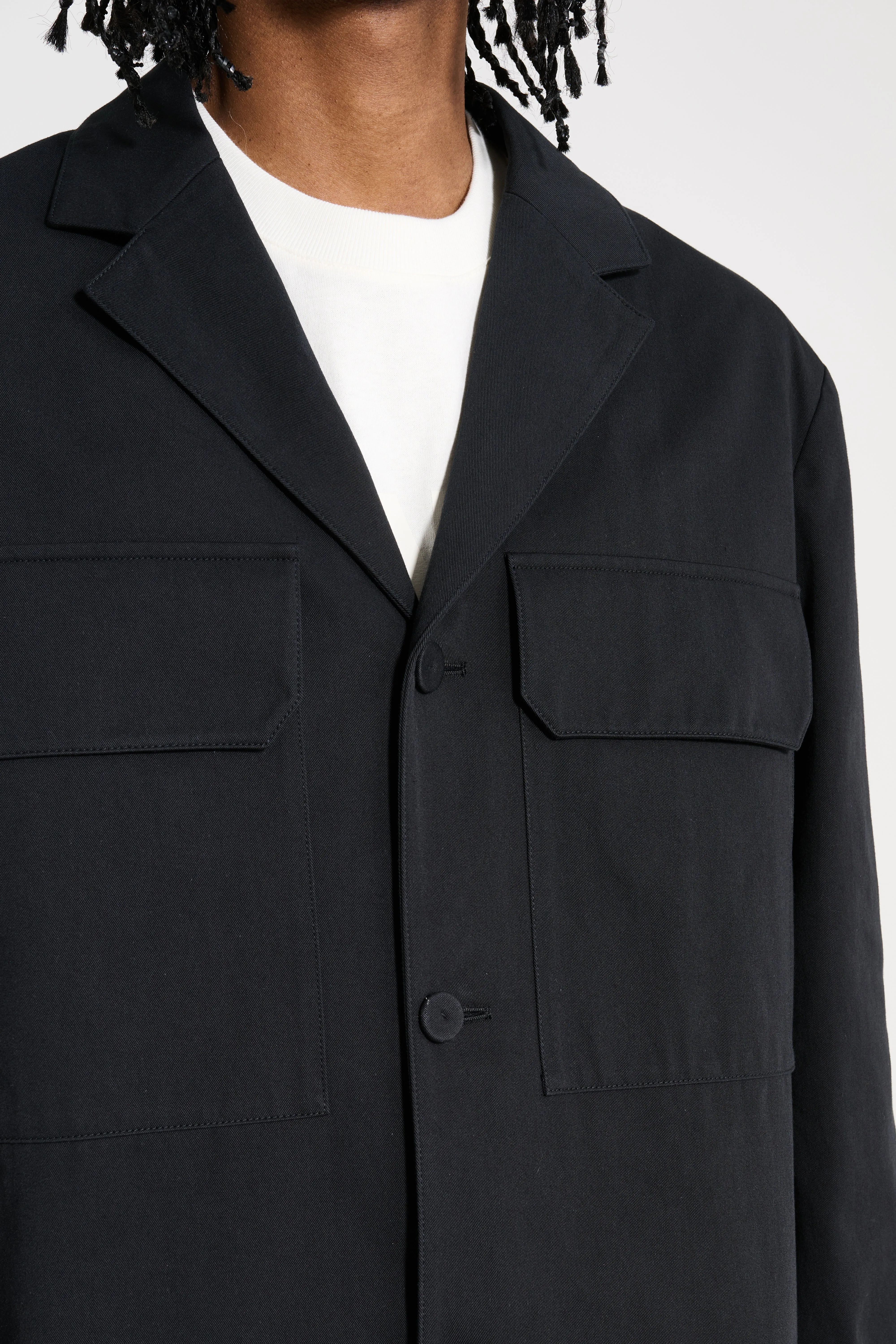 Jil Sander Washed Cotton Twill Jacket Black sold by Tres Bien product image thumbnail 5