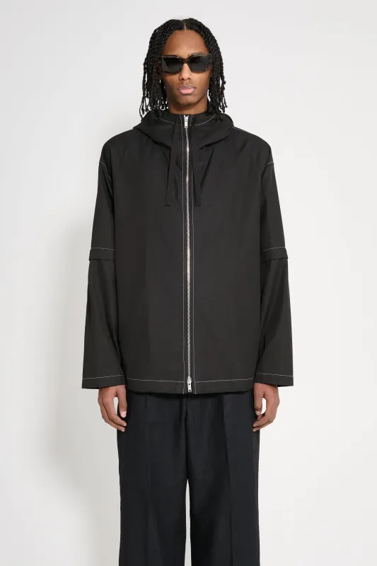 Jil Sander Zip Off Sleeves Jacket Black made by Jil Sander
