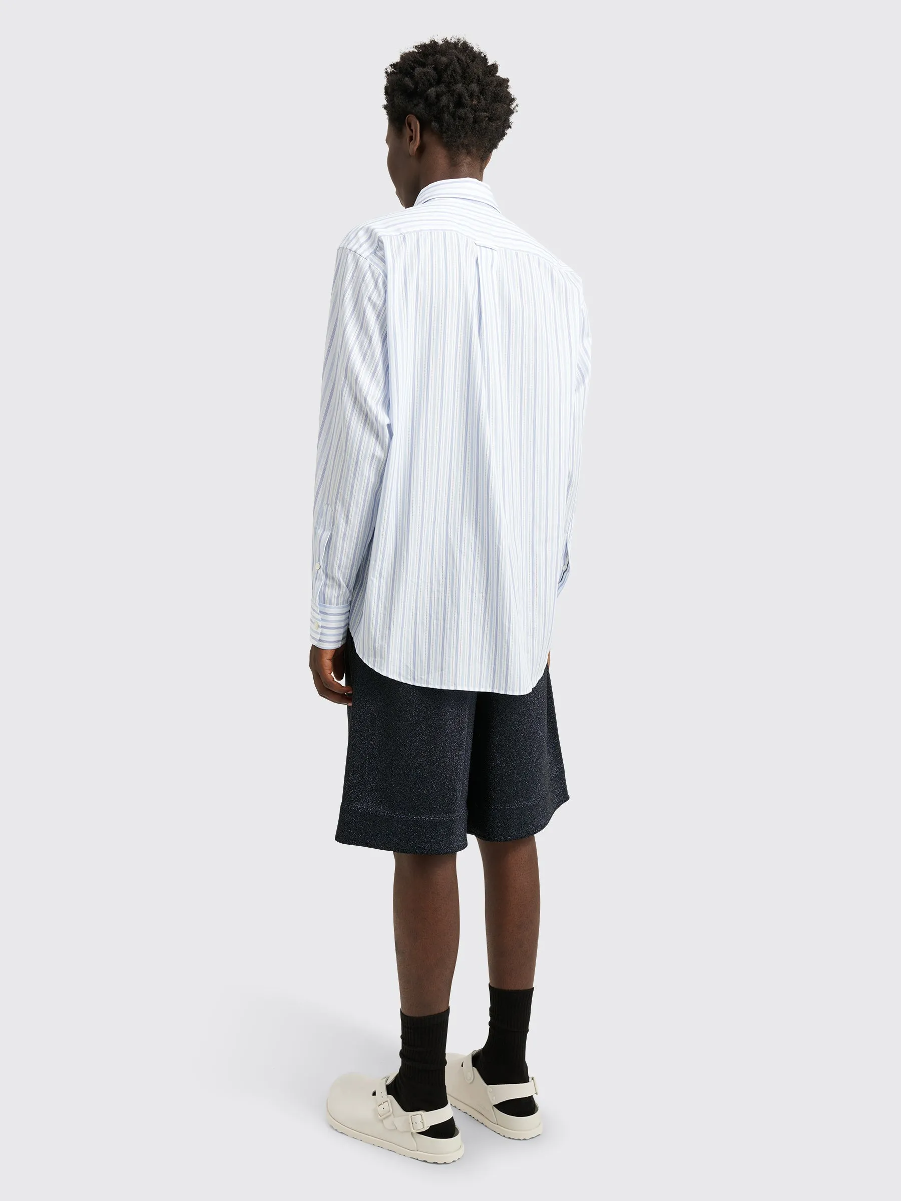 Jil Sander Metallic Shorts Night Blue sold by Tres Bien product image thumbnail 3