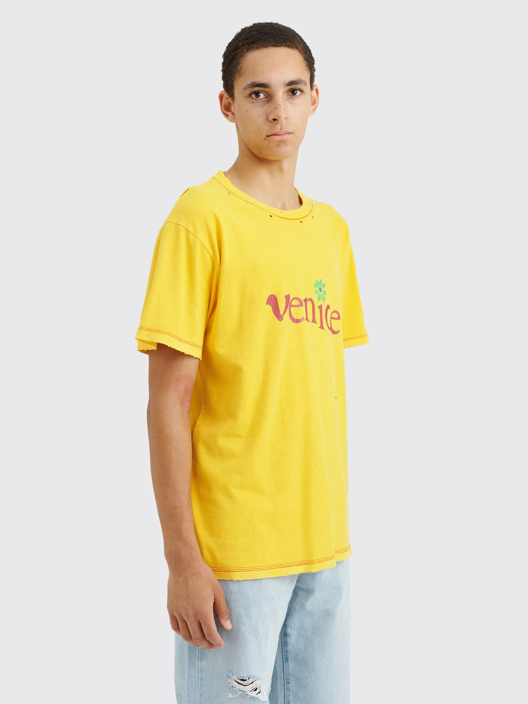 ERL Venice T-shirt Yellow sold by Tres Bien product image thumbnail 4