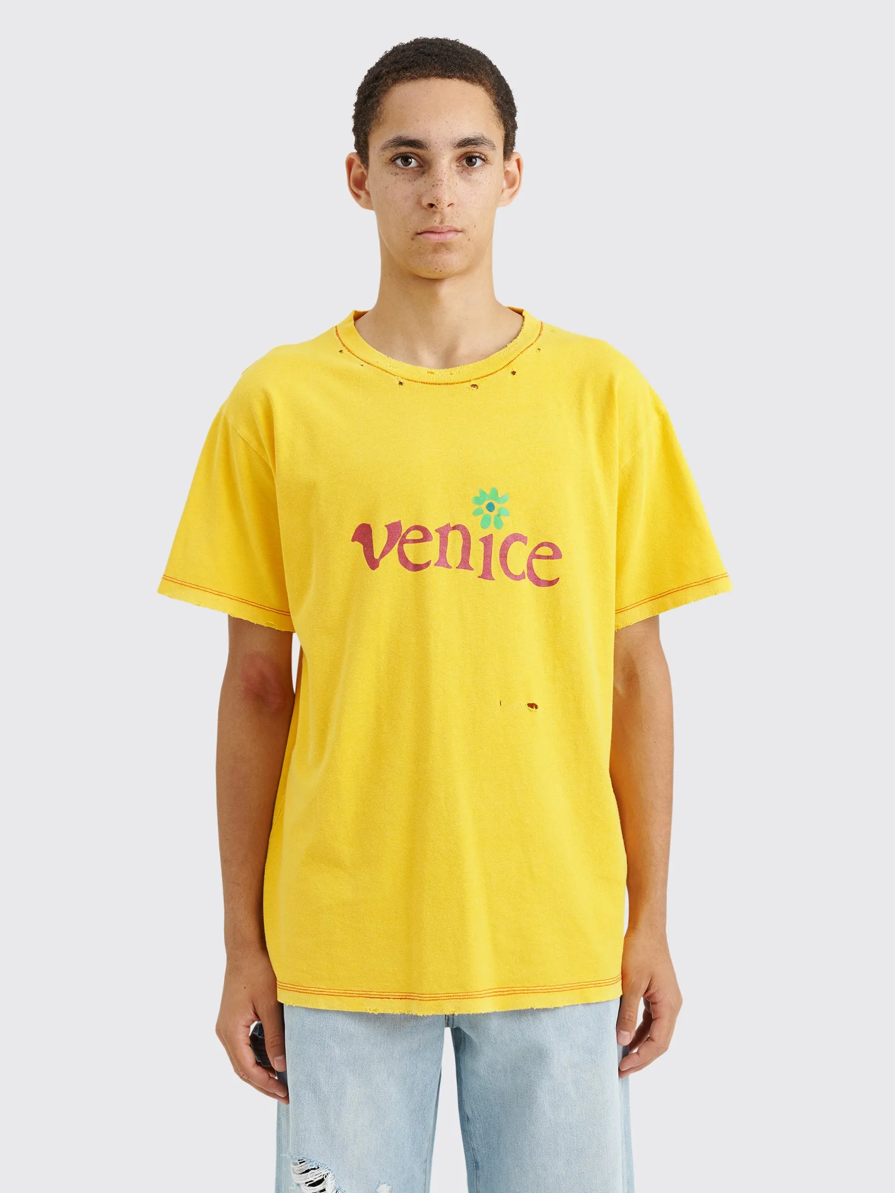 ERL Venice T-shirt Yellow sold by Tres Bien