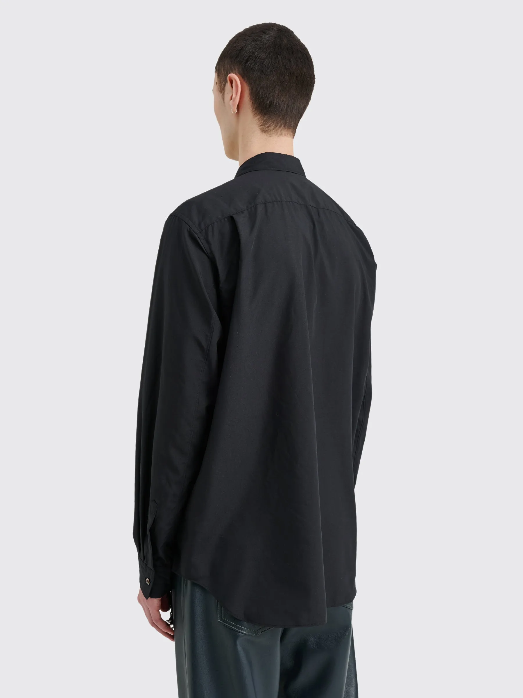 Comme des Garçons Homme Plus Fake Fur Panel Shirt Black sold by Tres Bien product image thumbnail 3