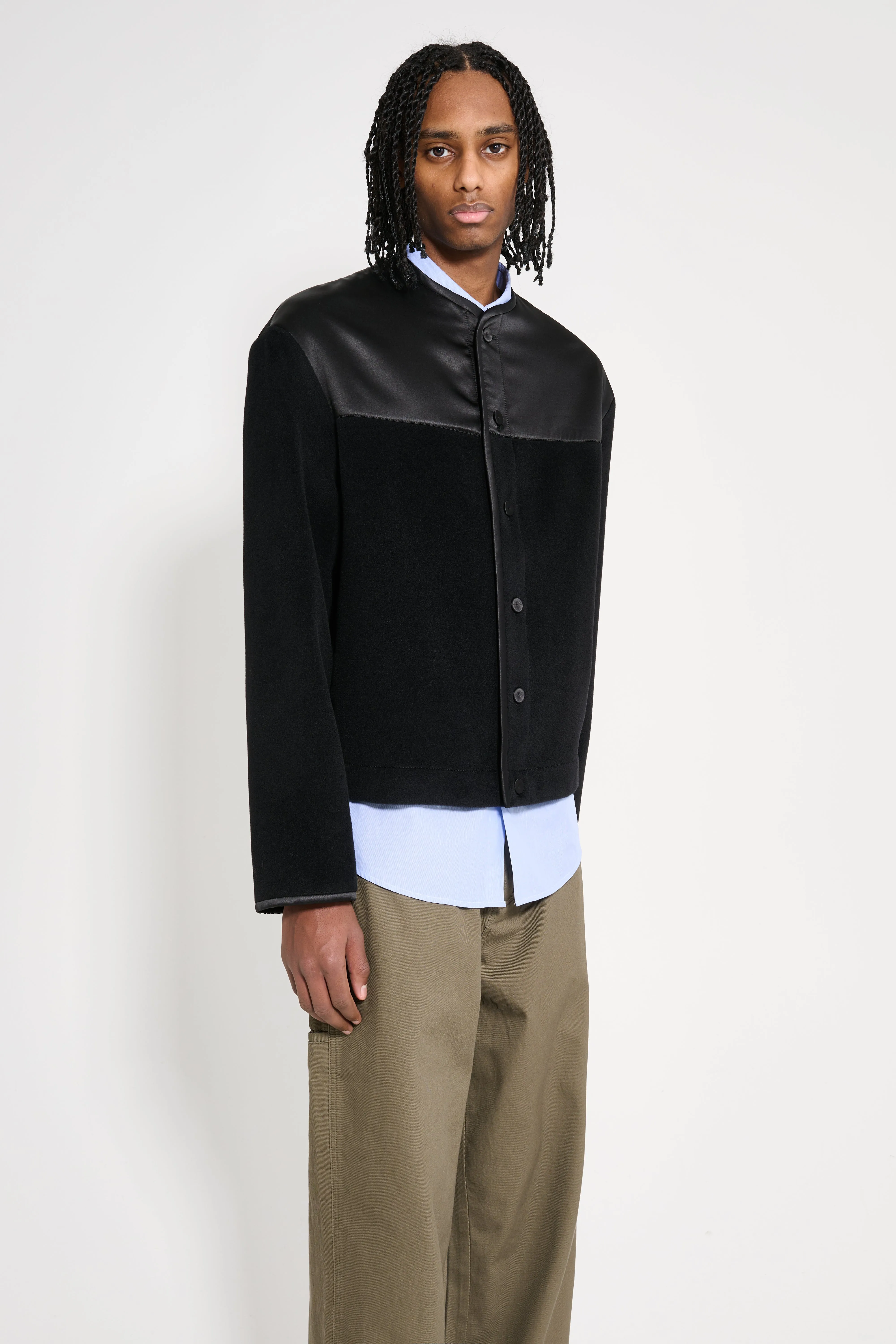 Jil Sander+ Panelled Fleece Jacket Black sold by Tres Bien product image thumbnail 3