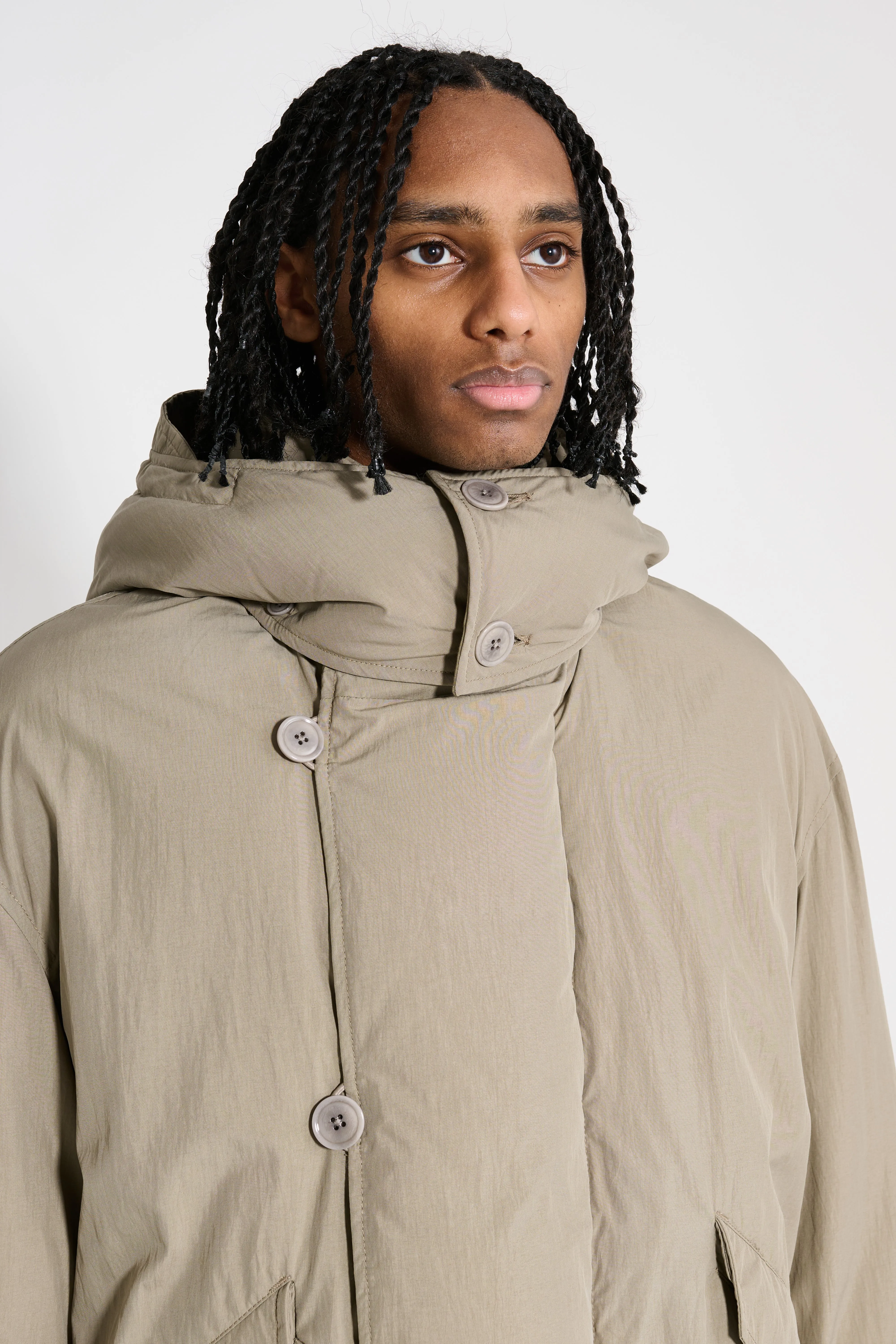 Lemaire Hooded Puffer Blouson Desert Sage sold by Tres Bien product image thumbnail 5