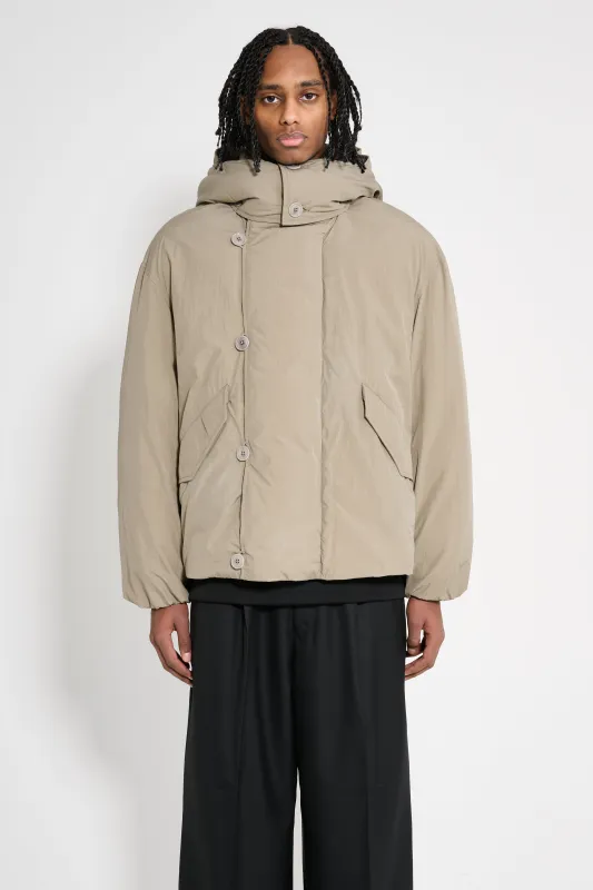 Lemaire Hooded Puffer Blouson Desert Sage made by Lemaire