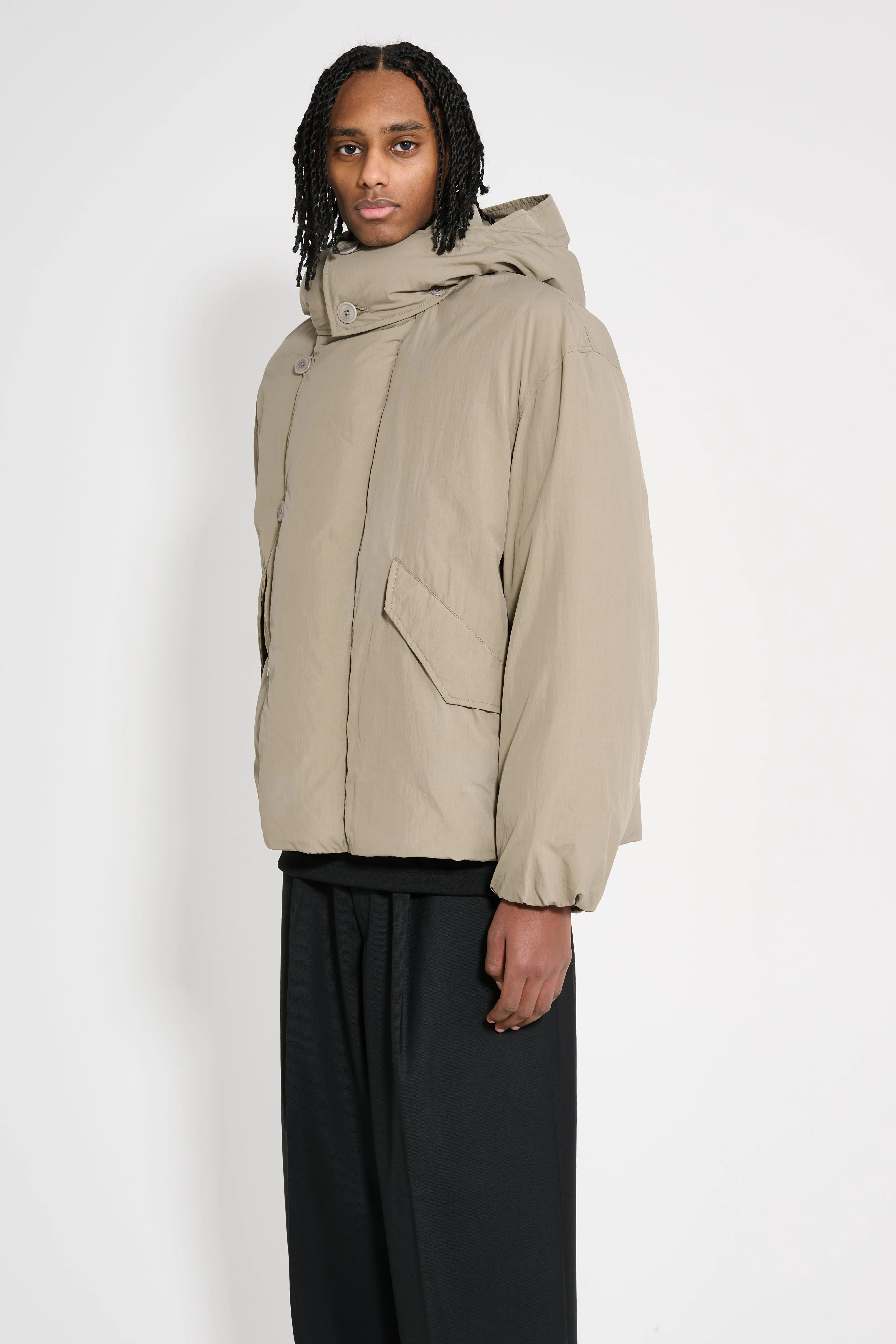 Lemaire Hooded Puffer Blouson Desert Sage sold by Tres Bien product image thumbnail 2