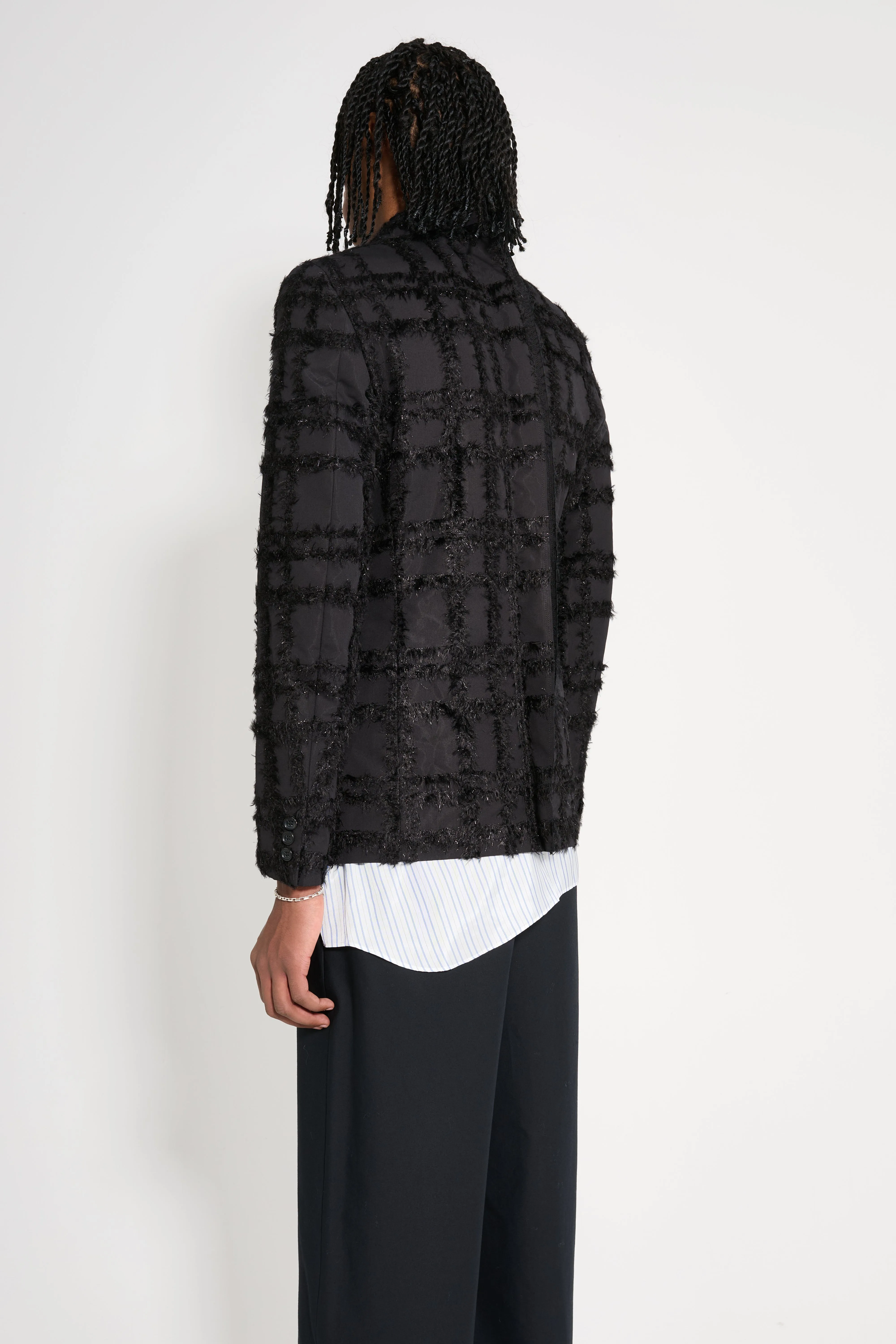 Comme des Garçons Homme Plus Fil-Coupé Effect Blazer Black sold by Tres Bien product image thumbnail 5