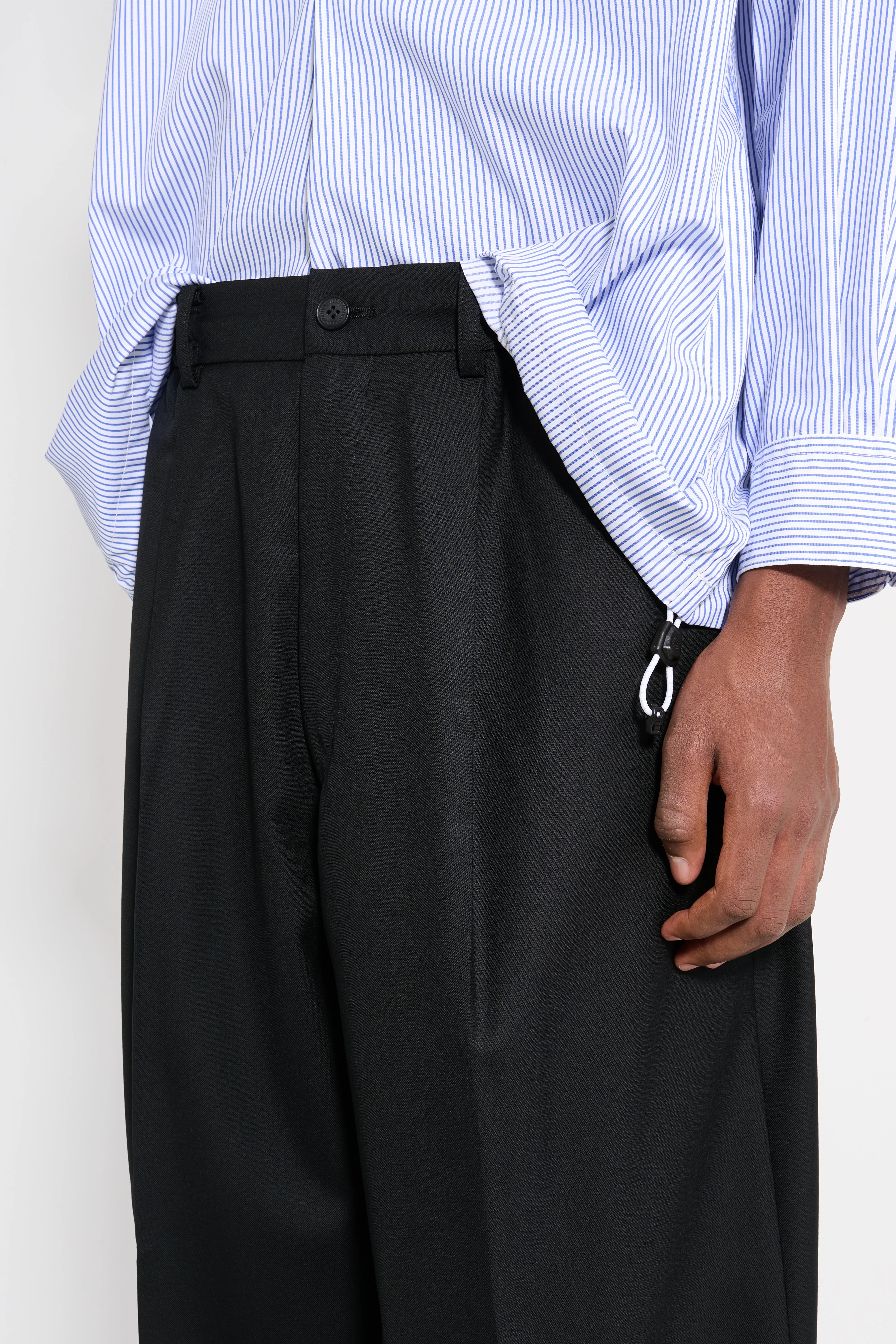 Comme des Garçons Homme Relaxed Fit Pants Black sold by Tres Bien product image thumbnail 4