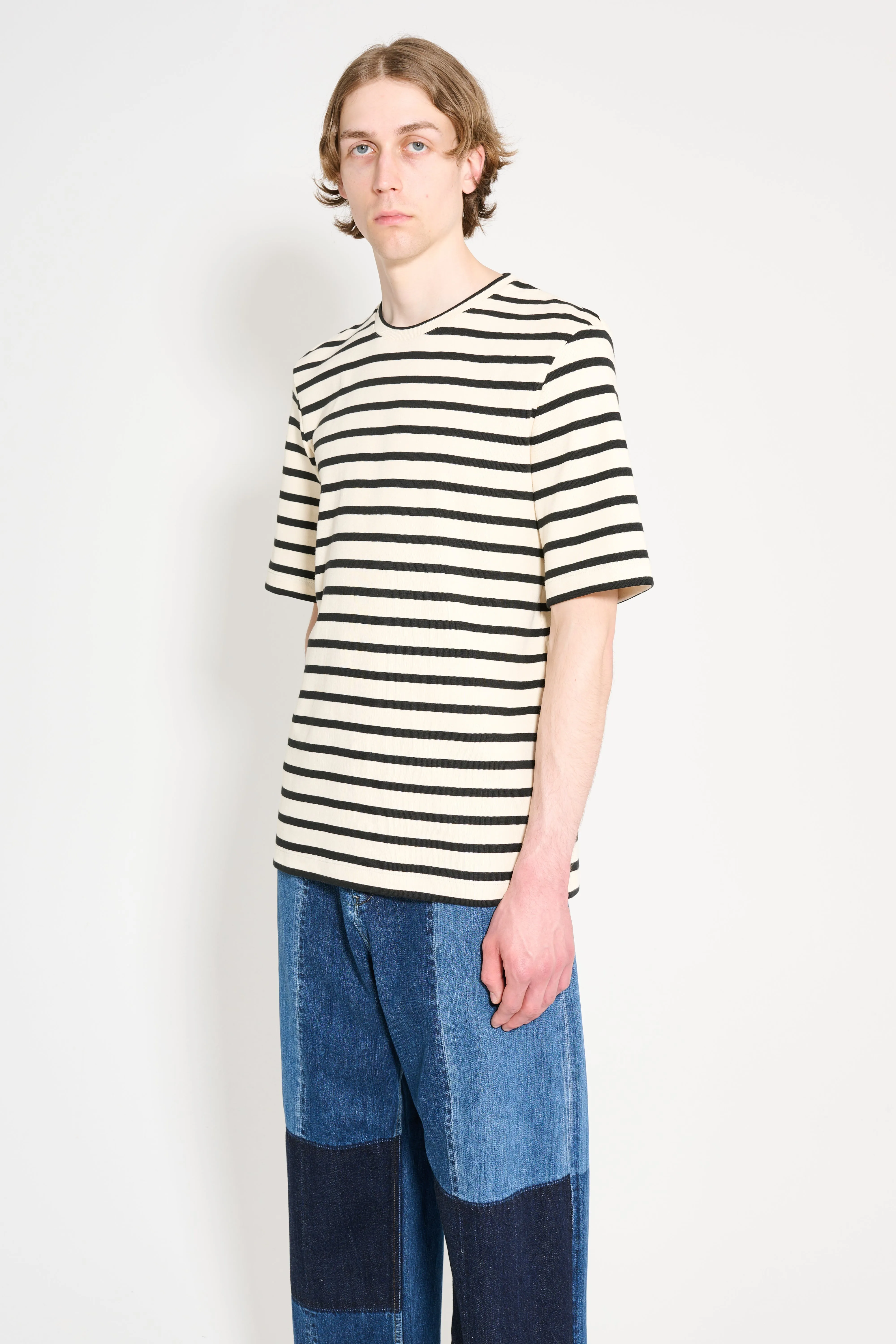Jil Sander+ Crew-Neck T-shirt Black Stripes sold by Tres Bien product image thumbnail 2
