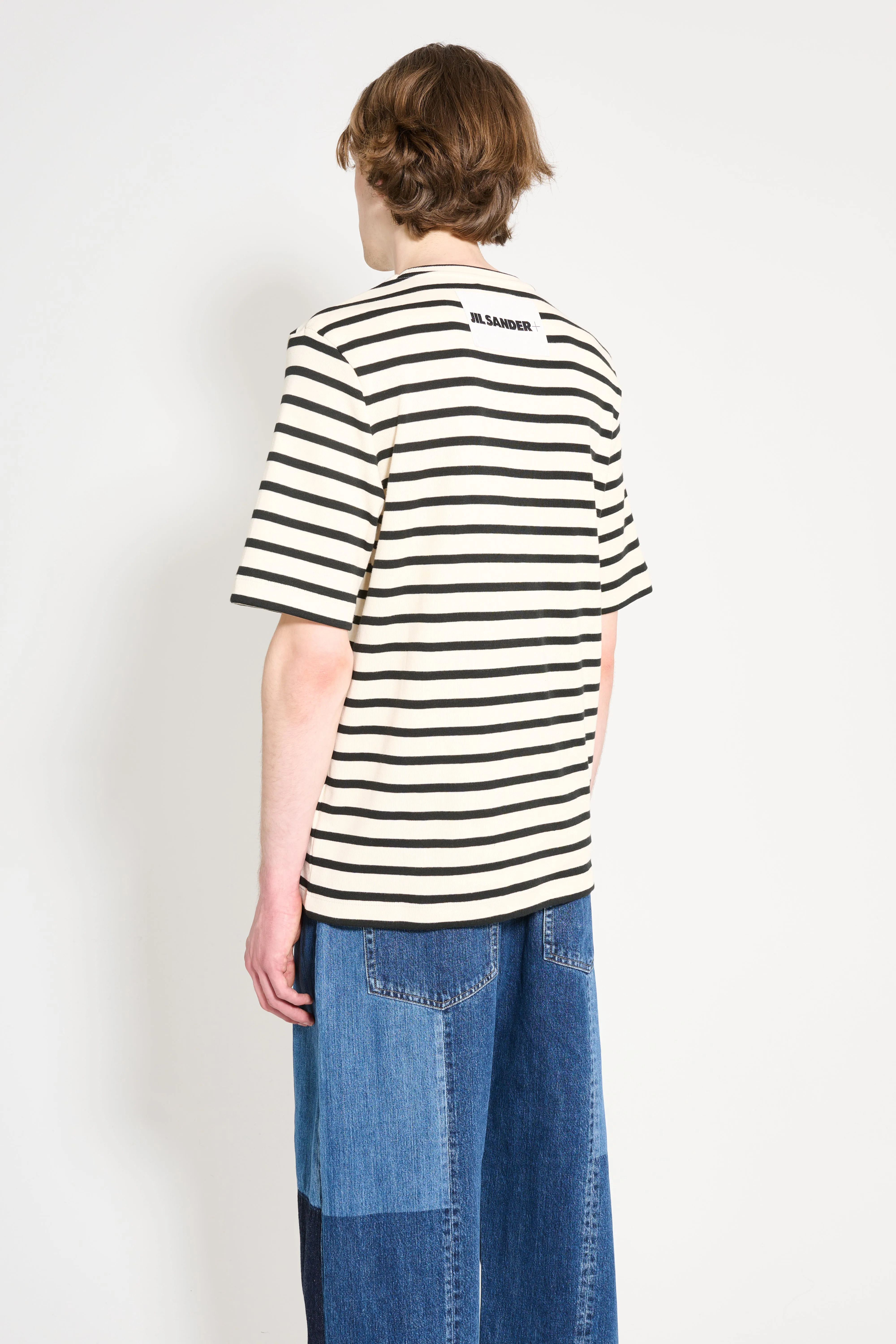 Jil Sander+ Crew-Neck T-shirt Black Stripes sold by Tres Bien product image thumbnail 4