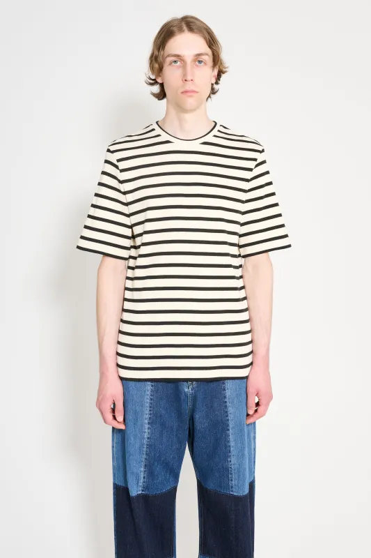 Jil Sander+ Crew-Neck T-shirt Black Stripes made by Jil Sander