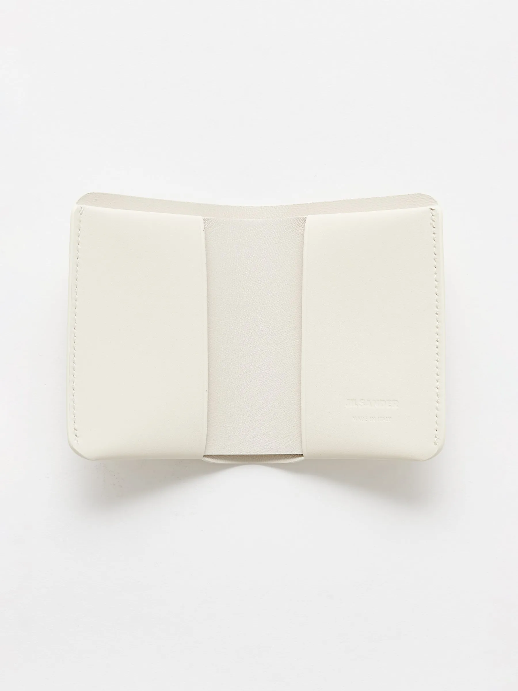 Jil Sander Double Card Wallet Eggshell sold by Tres Bien product image thumbnail 2