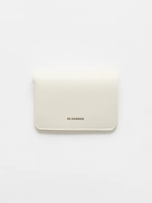 Jil Sander Double Card Wallet Eggshell made by Jil Sander