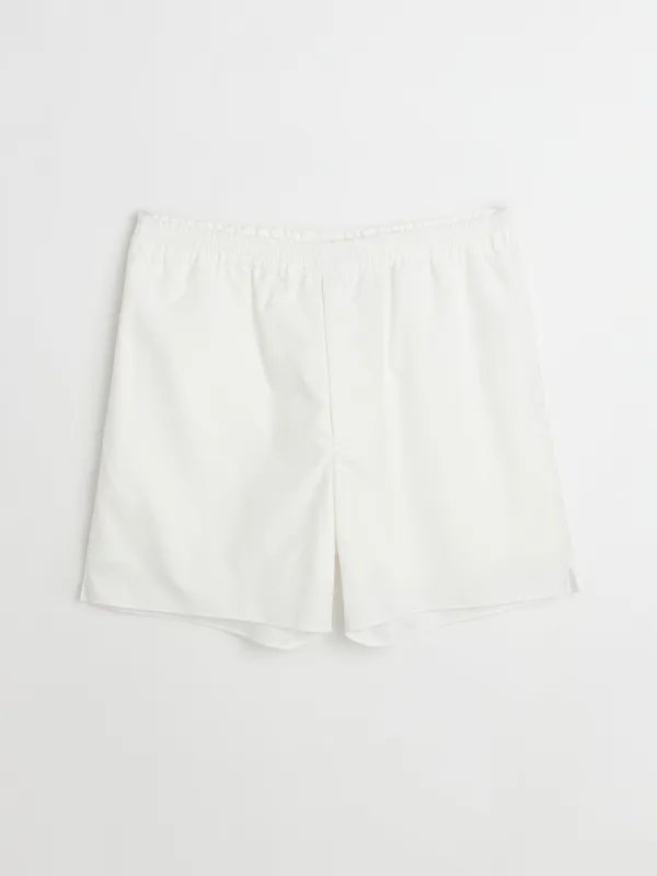 Auralee High Count Finx Ox Shorts White made by Auralee