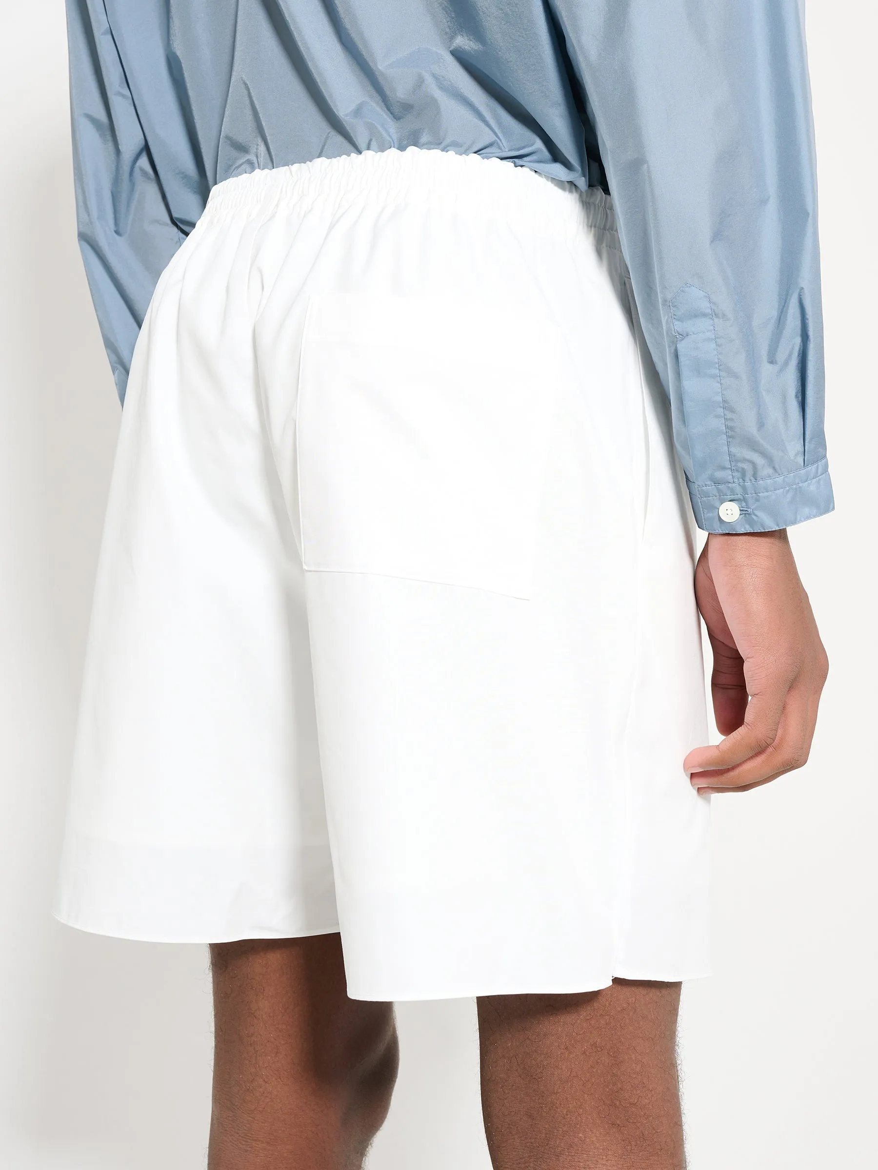 Auralee High Count Finx Ox Shorts White sold by Tres Bien product image thumbnail 3