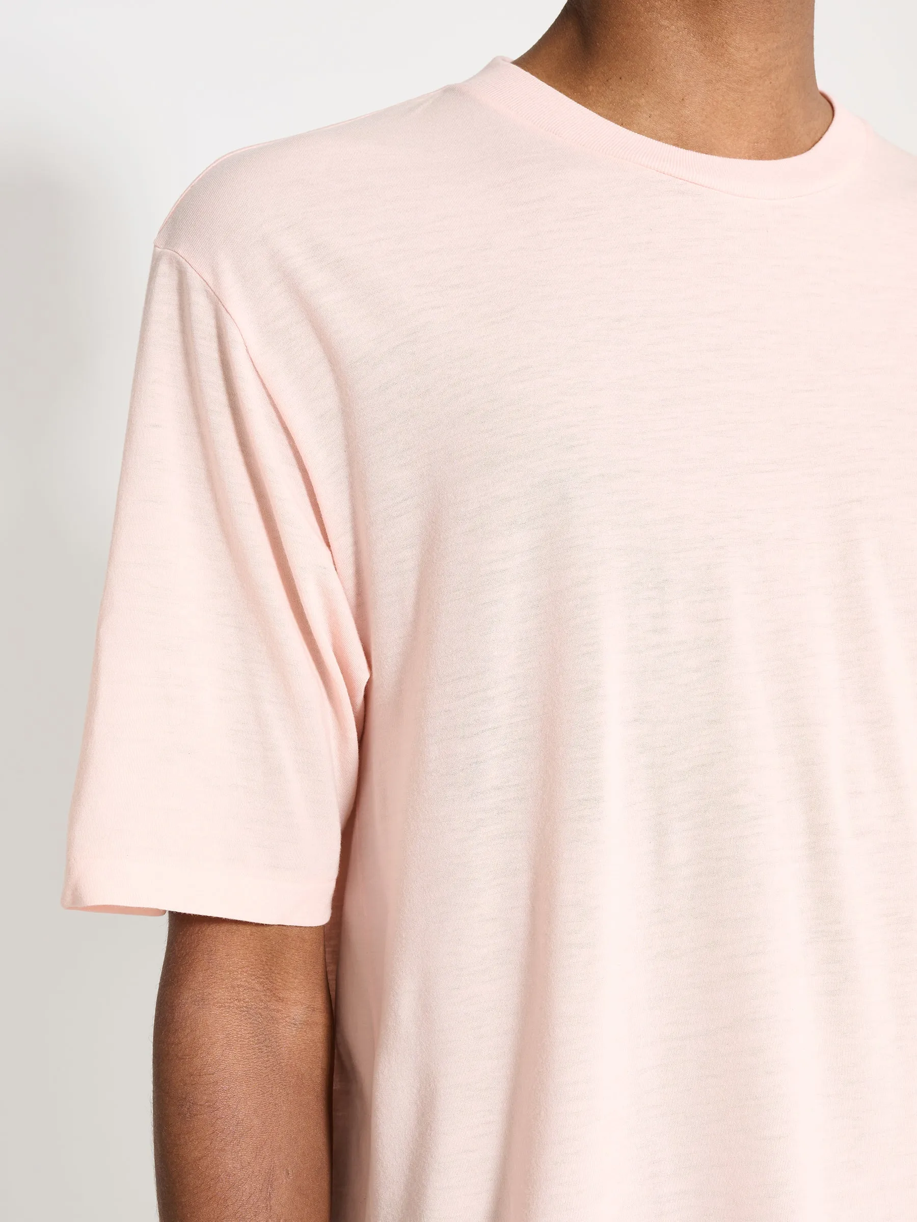 Auralee Super Soft Wool Jersey Tee Light Pink sold by Tres Bien product image thumbnail 5