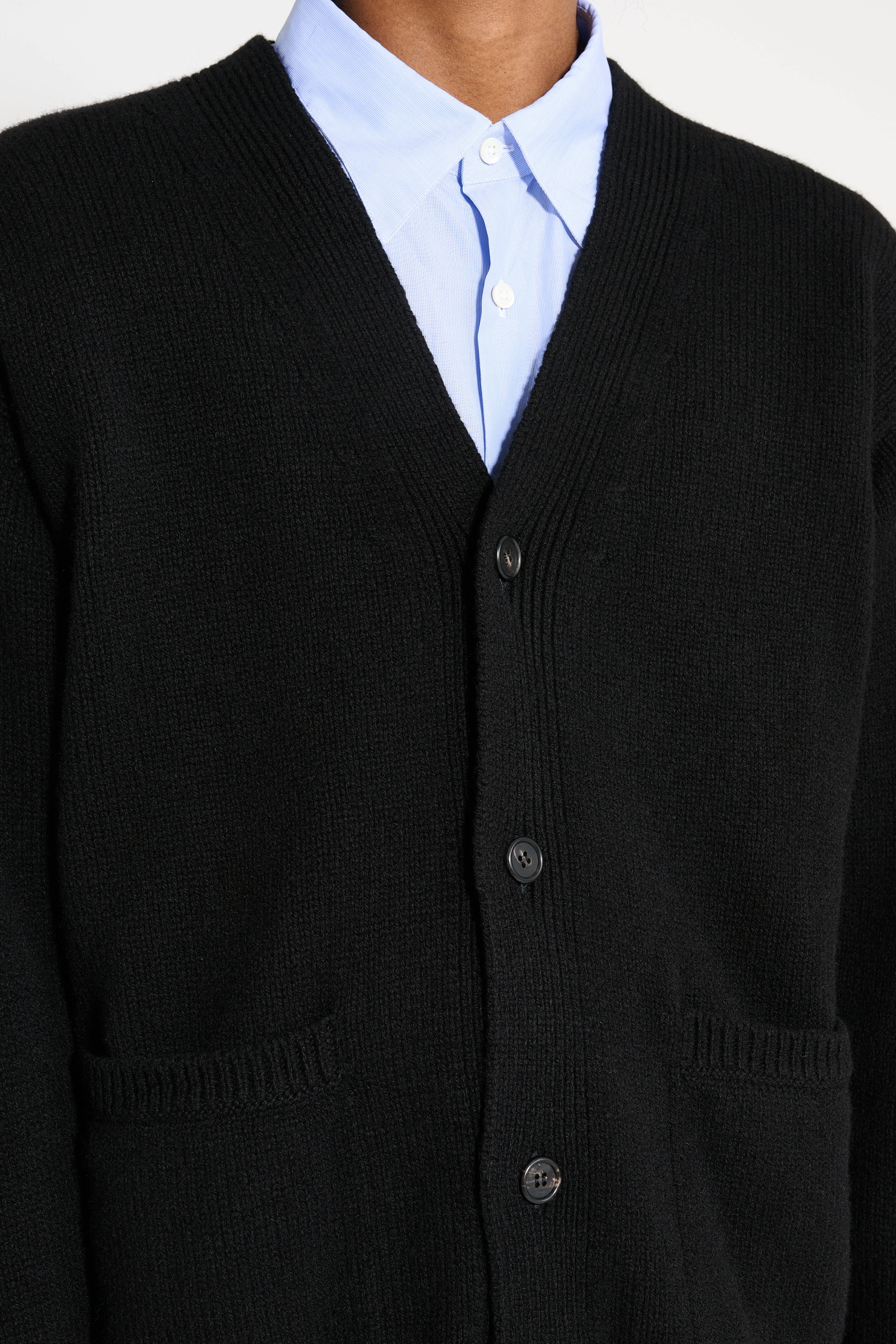 Margaret Howell Boxy Cardigan Geelong Black sold by Tres Bien product image thumbnail 5