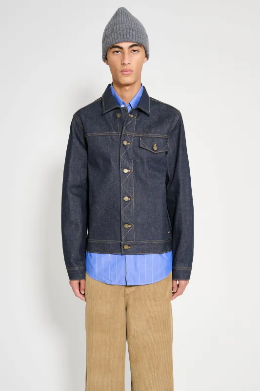 Carter Young Arch Denim Jacket Raw Indigo made by Carter Young