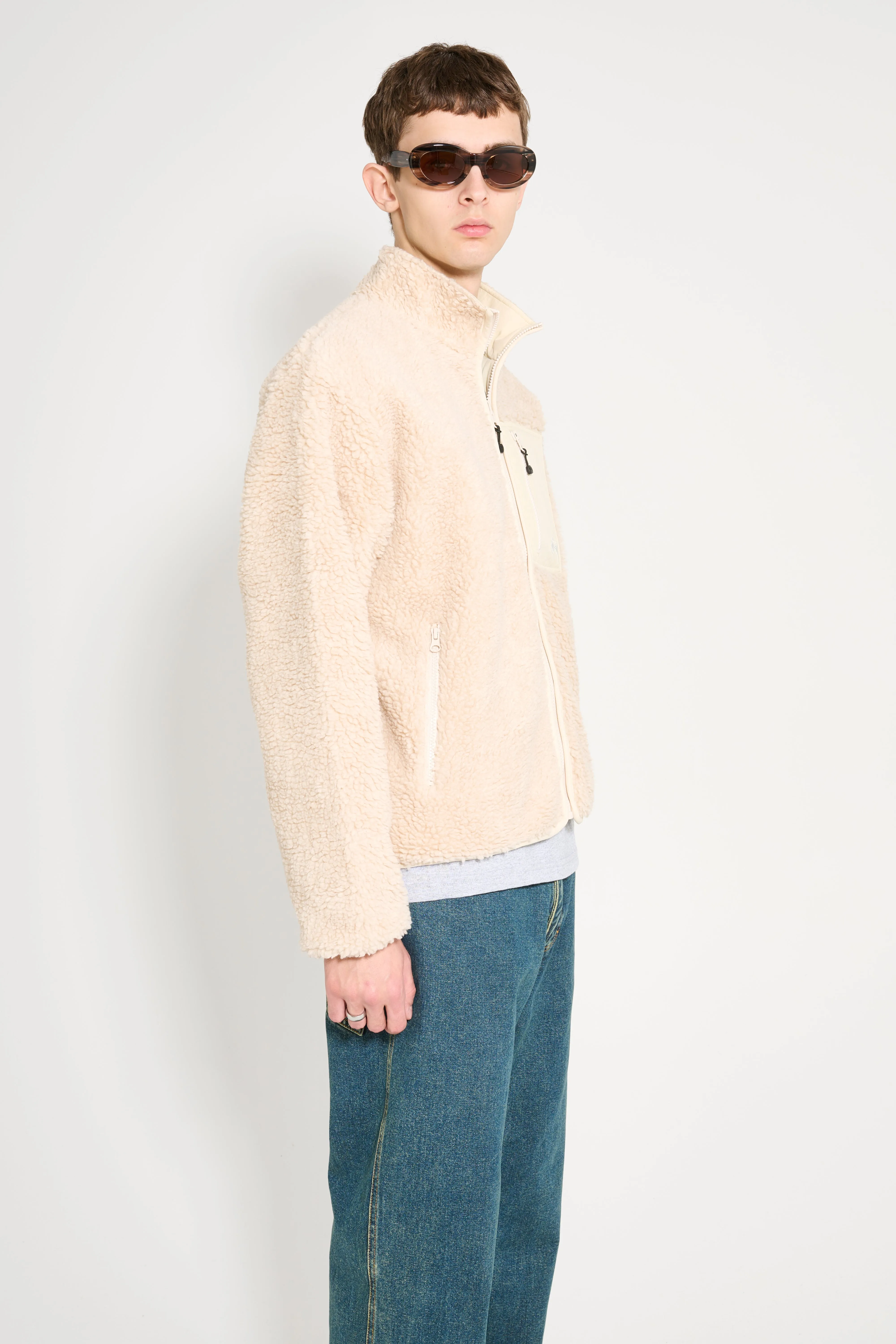 Stüssy Sherpa Reversible Jacket Natural sold by Tres Bien product image thumbnail 3