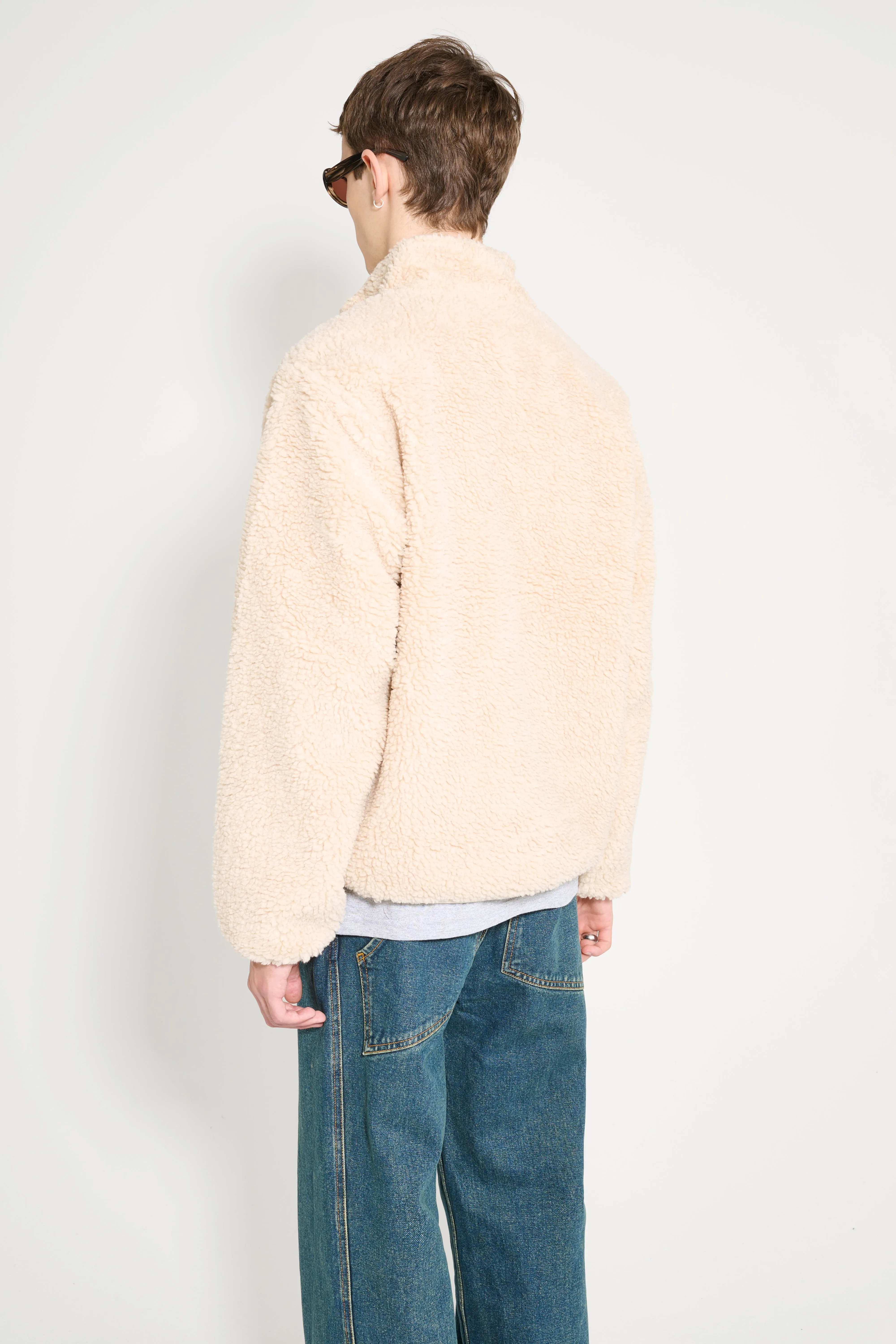 Stüssy Sherpa Reversible Jacket Natural sold by Tres Bien product image thumbnail 4