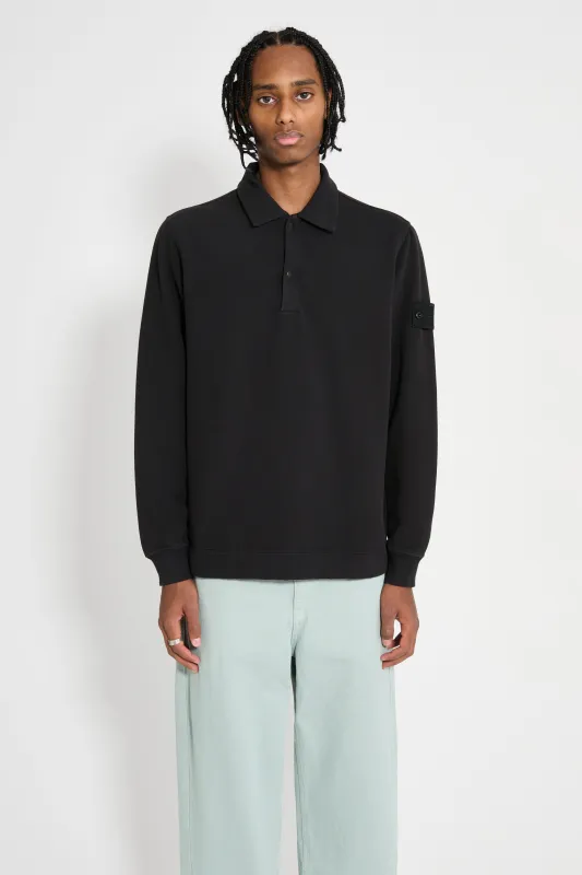 Stone Island Ghost Polo Sweatshirt Black made by Stone Island