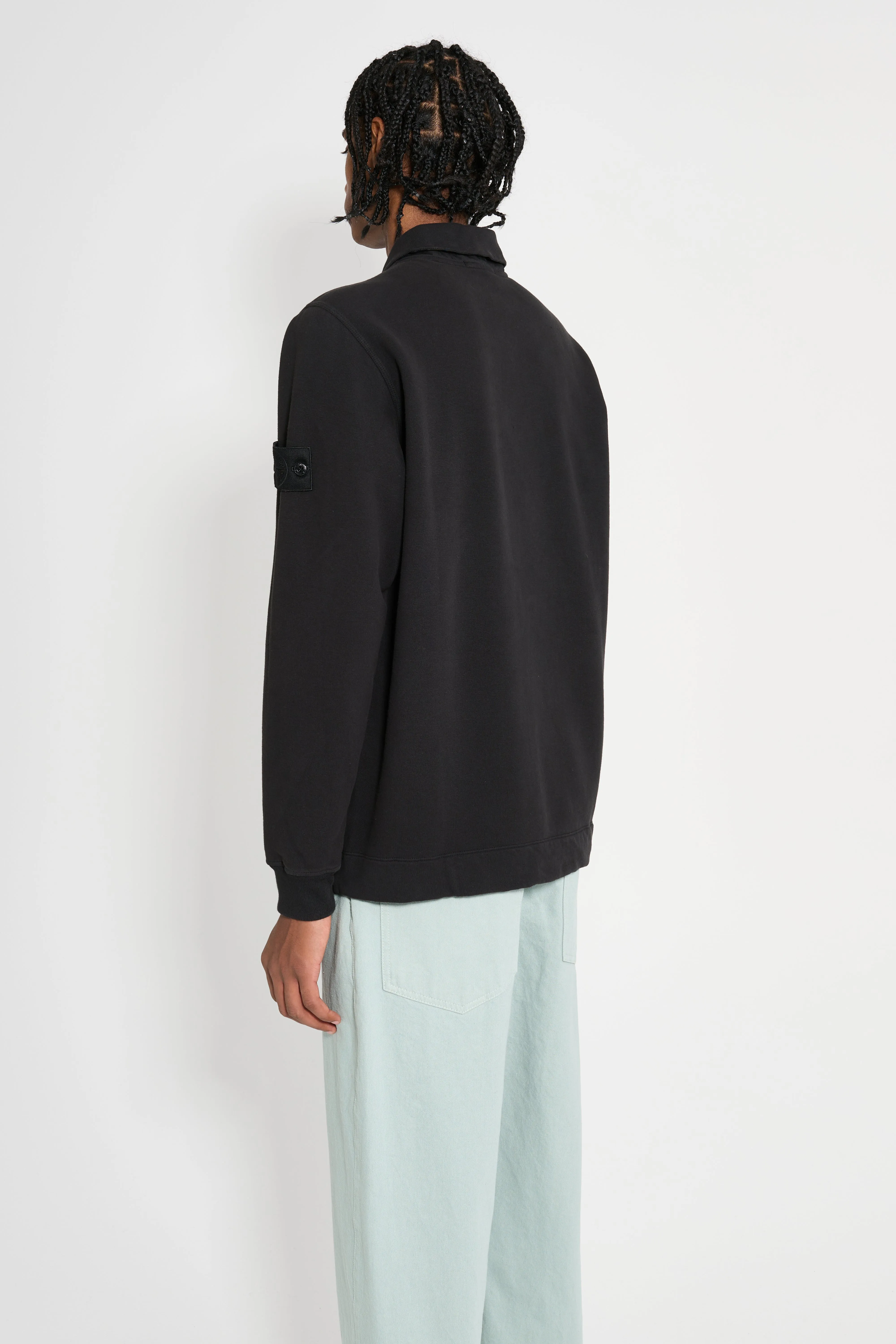 Stone Island Ghost Polo Sweatshirt Black sold by Tres Bien product image thumbnail 4