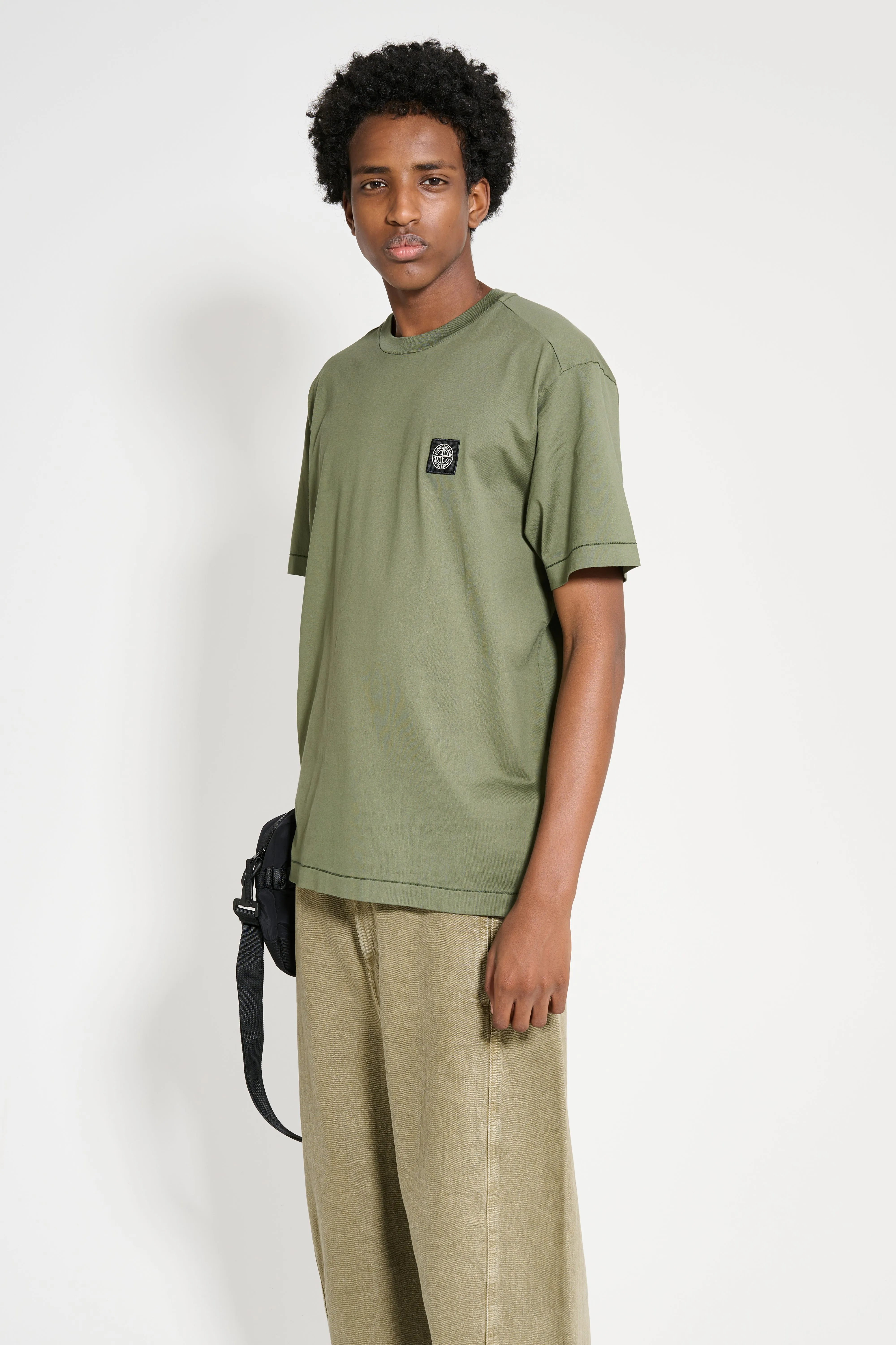 Stone Island Compass Patch Logo T-shirt Musk sold by Tres Bien product image thumbnail 2