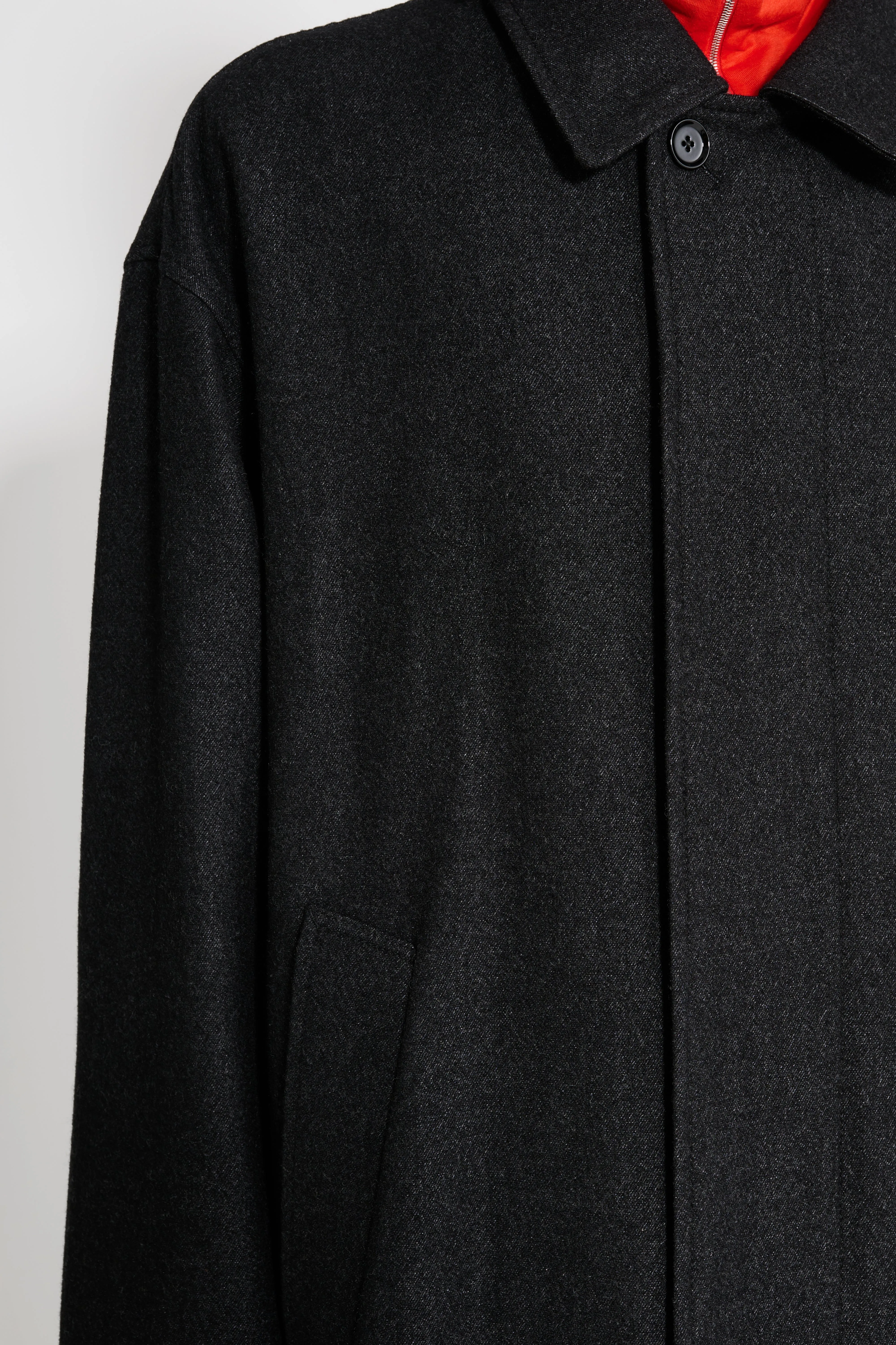 Lemaire Boxy Overcoat Black / Grey Melange sold by Tres Bien product image thumbnail 5