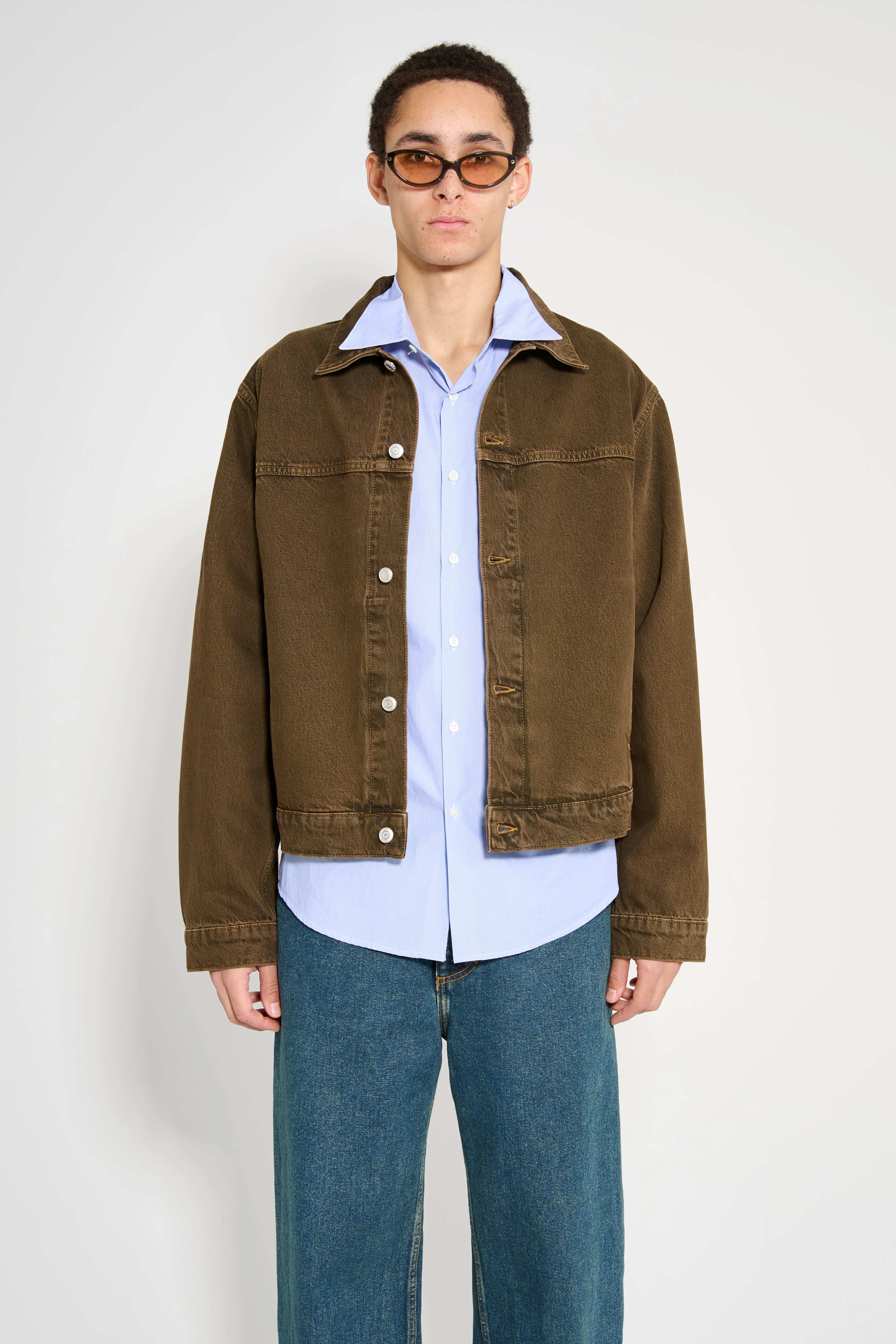 Stüssy Trucker Denim Jacket Mushroom sold by Tres Bien product image thumbnail 2
