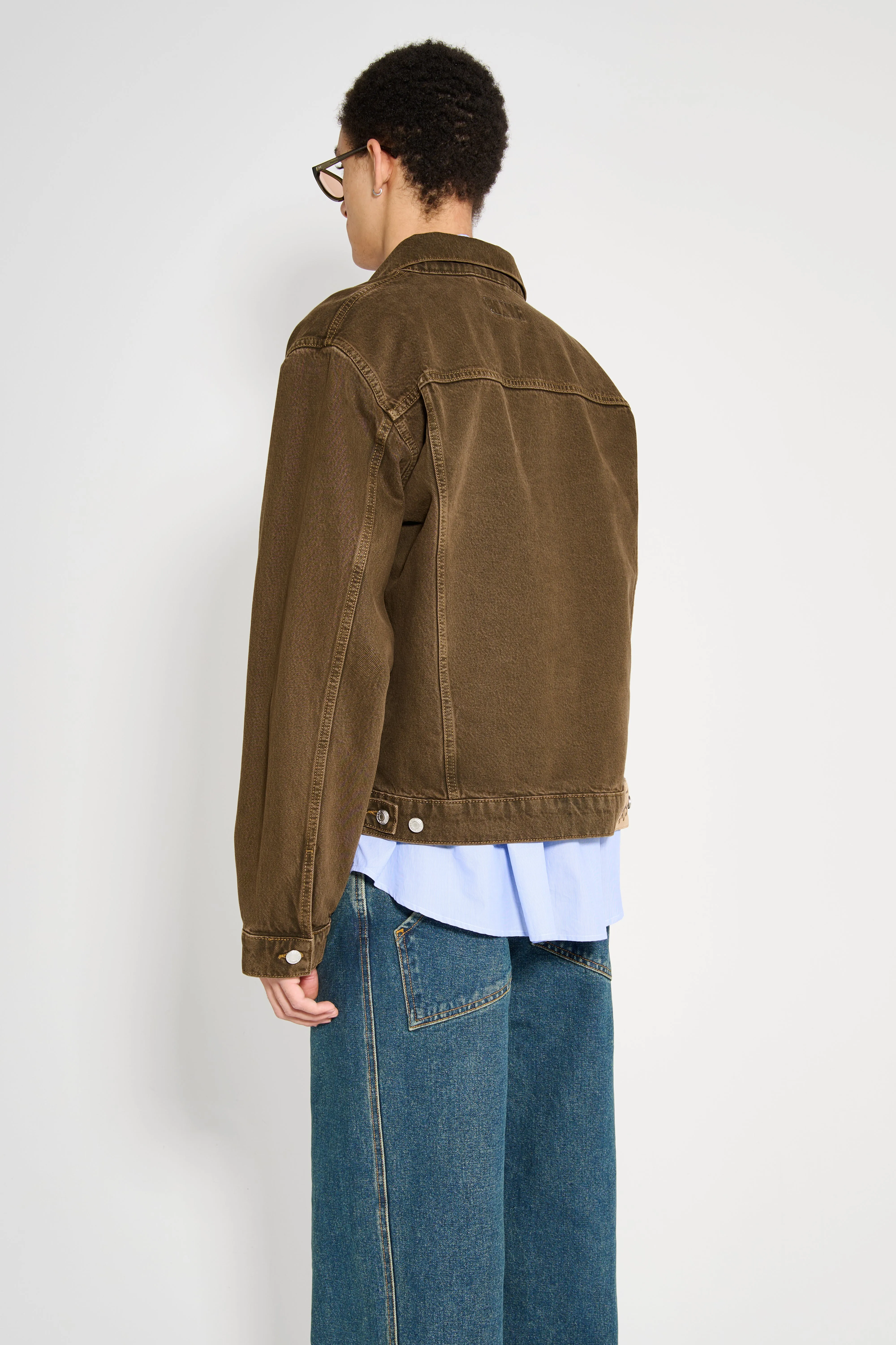 Stüssy Trucker Denim Jacket Mushroom sold by Tres Bien product image thumbnail 5