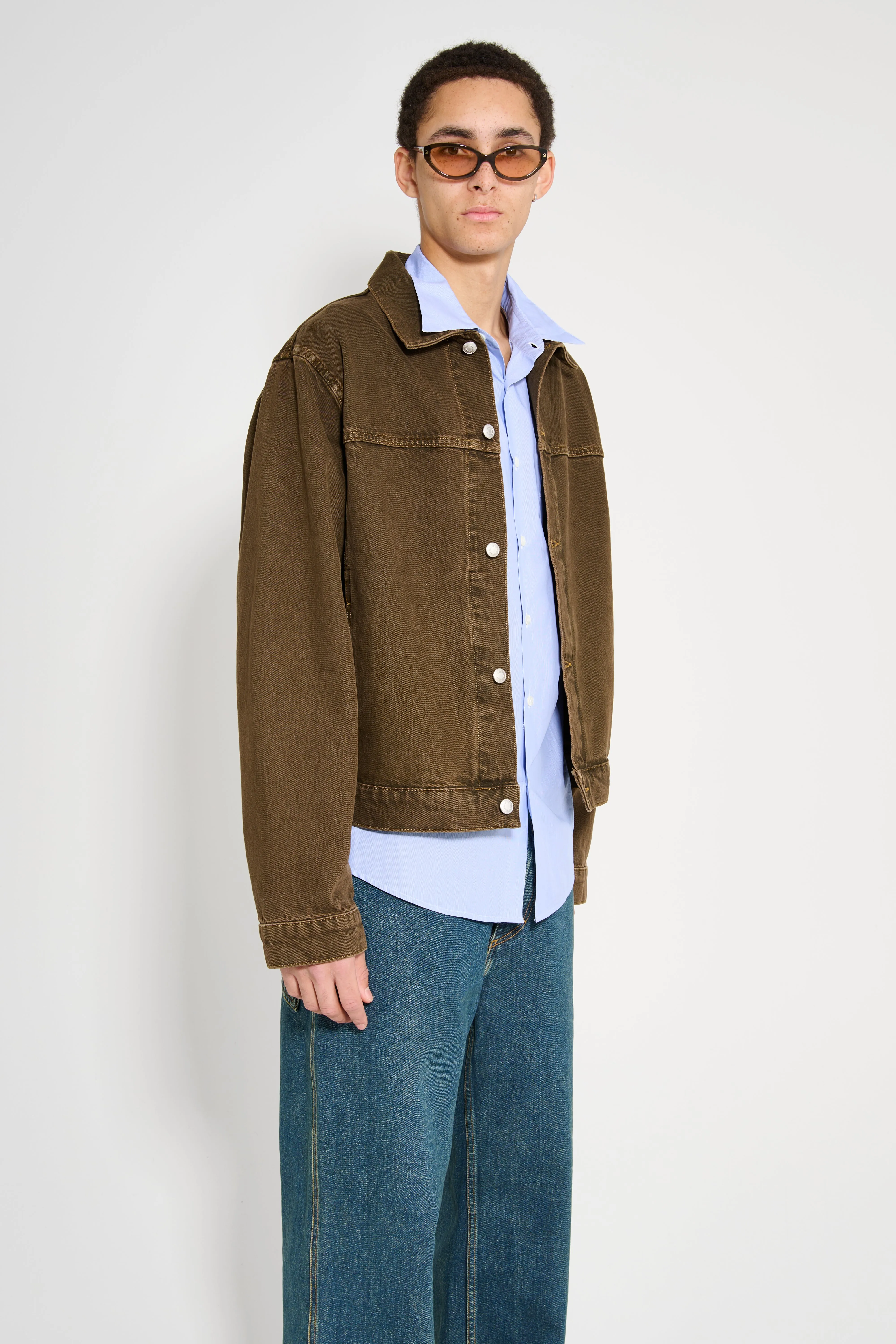 Stüssy Trucker Denim Jacket Mushroom sold by Tres Bien product image thumbnail 4