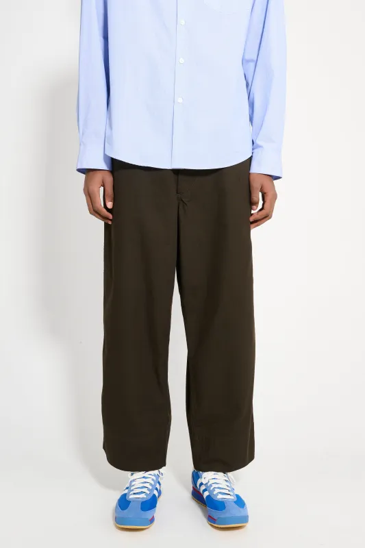 Margaret Howell MHL Painters Trouser Dry Cotton Gabardine Ebony sold by Tres Bien
