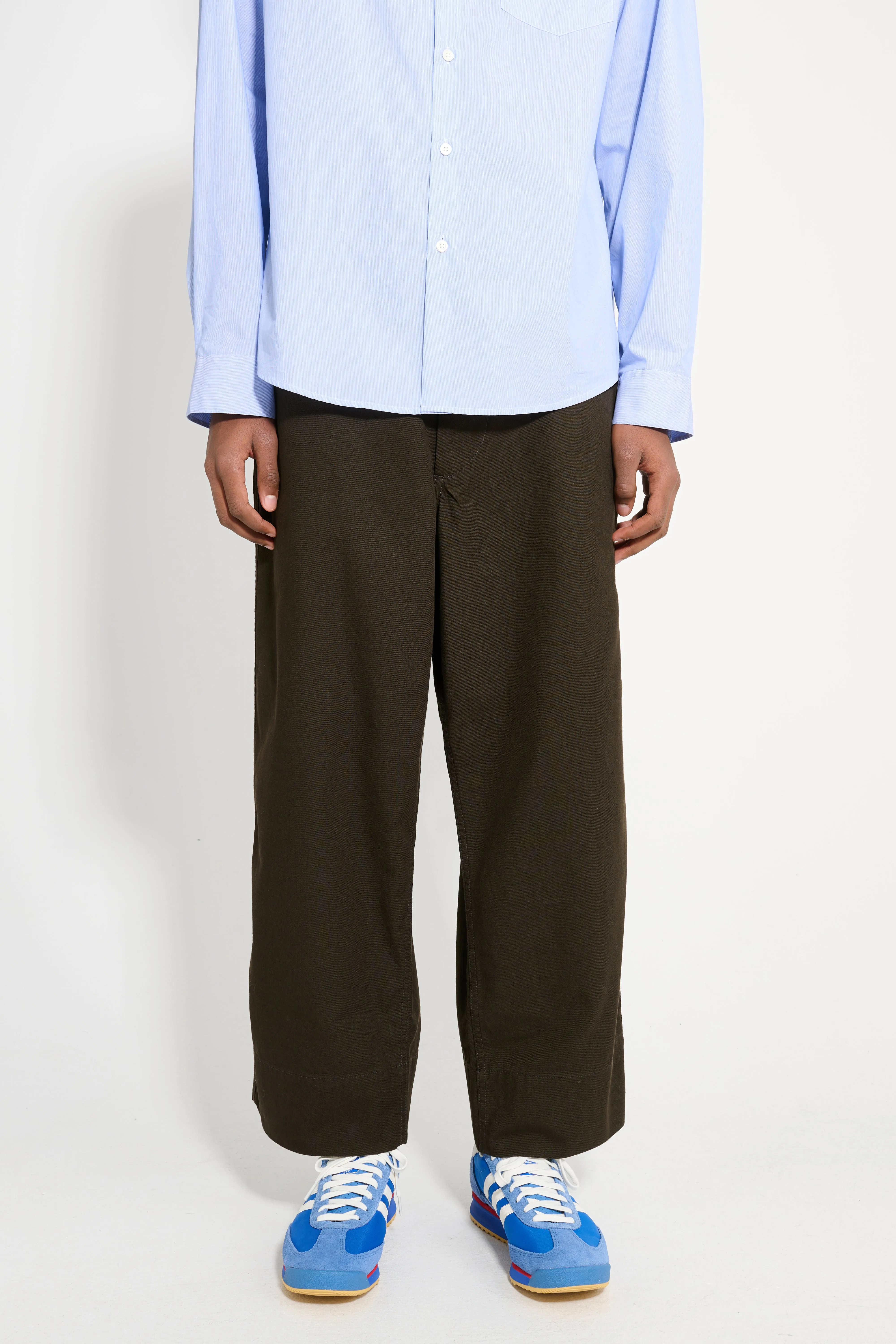 Margaret Howell MHL Painters Trouser Dry Cotton Gabardine Ebony sold by Tres Bien