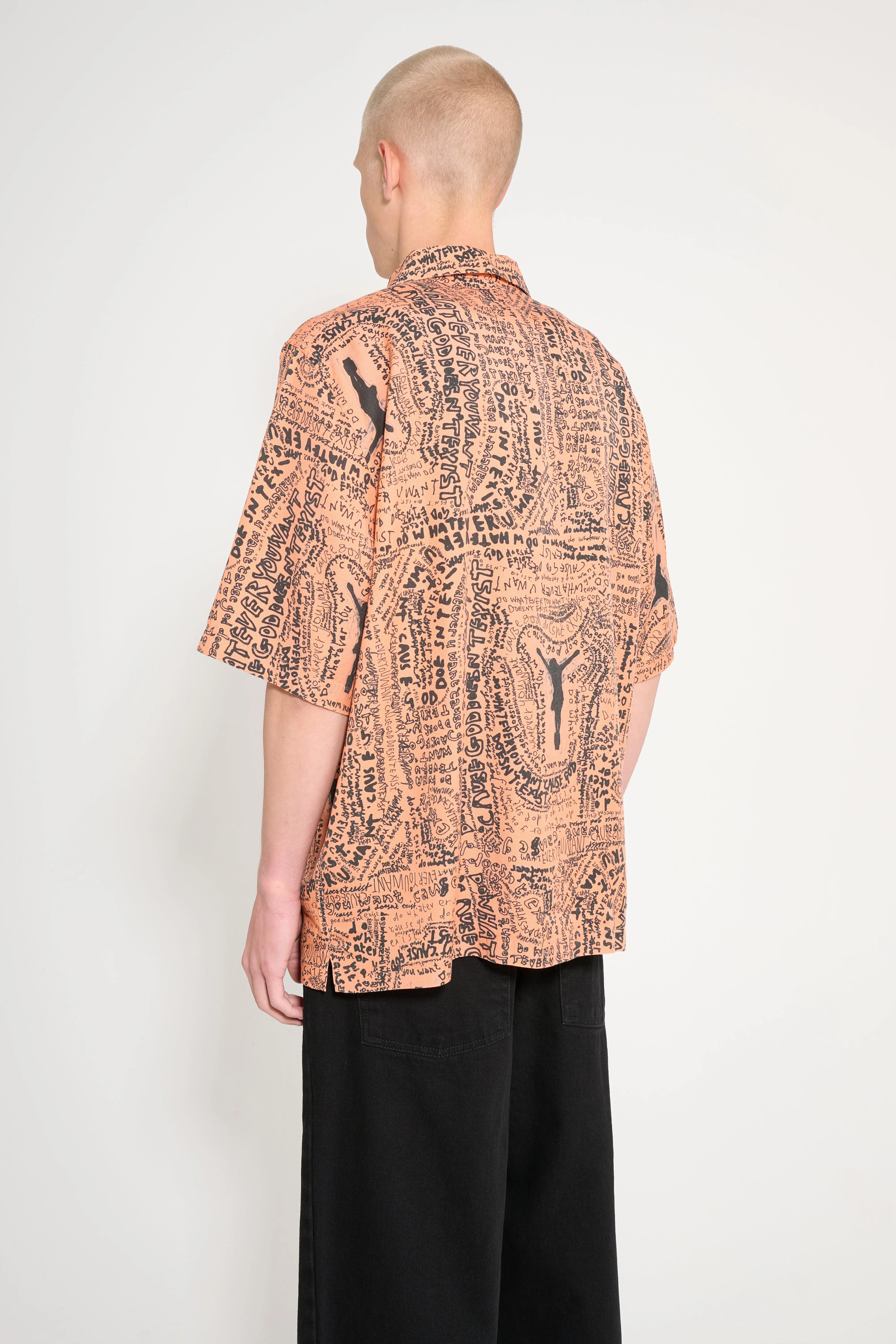 Polar Skate Co. Exist Bowling Shirt Orange sold by Tres Bien product image thumbnail 3