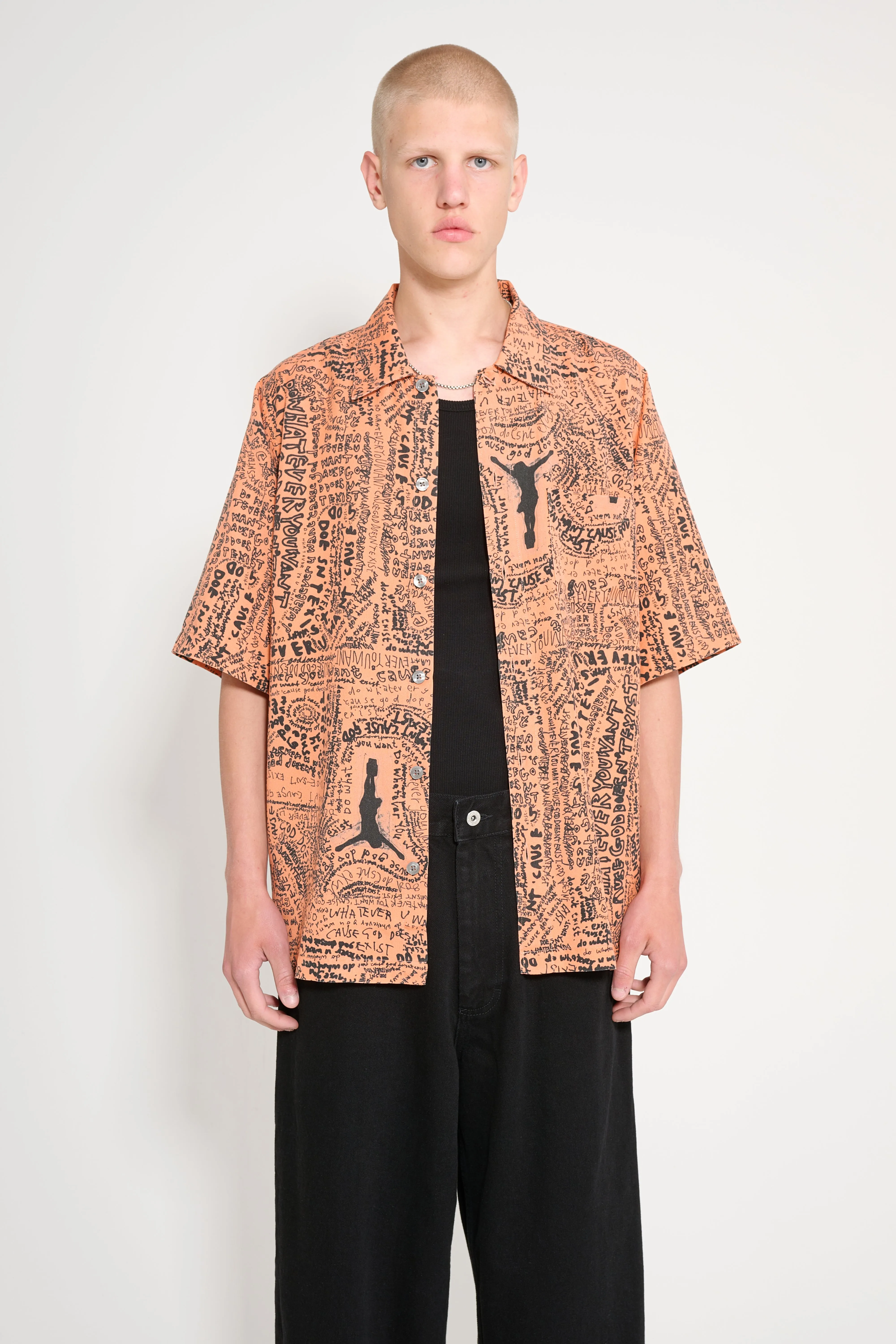 Polar Skate Co. Exist Bowling Shirt Orange sold by Tres Bien