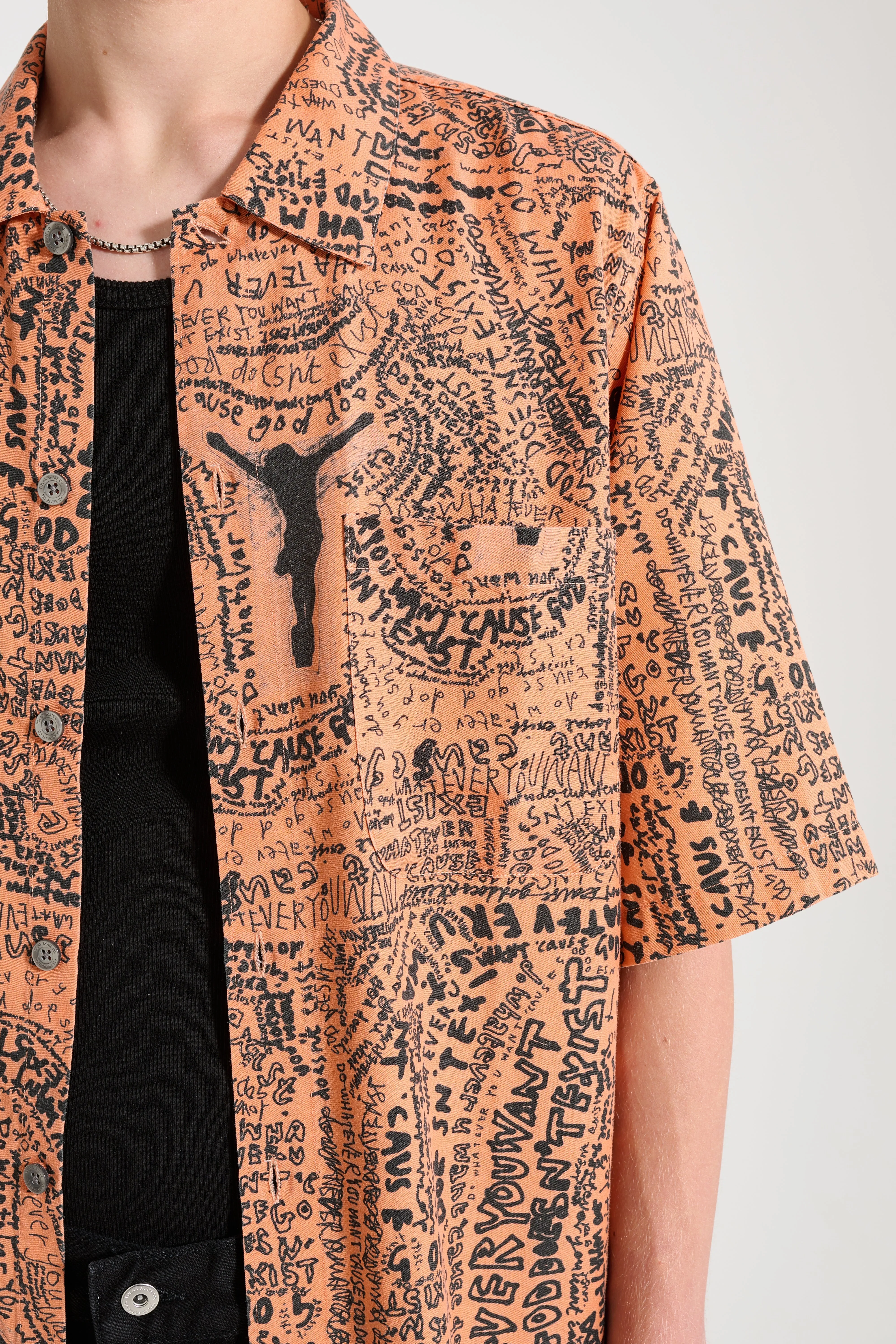 Polar Skate Co. Exist Bowling Shirt Orange sold by Tres Bien product image thumbnail 5