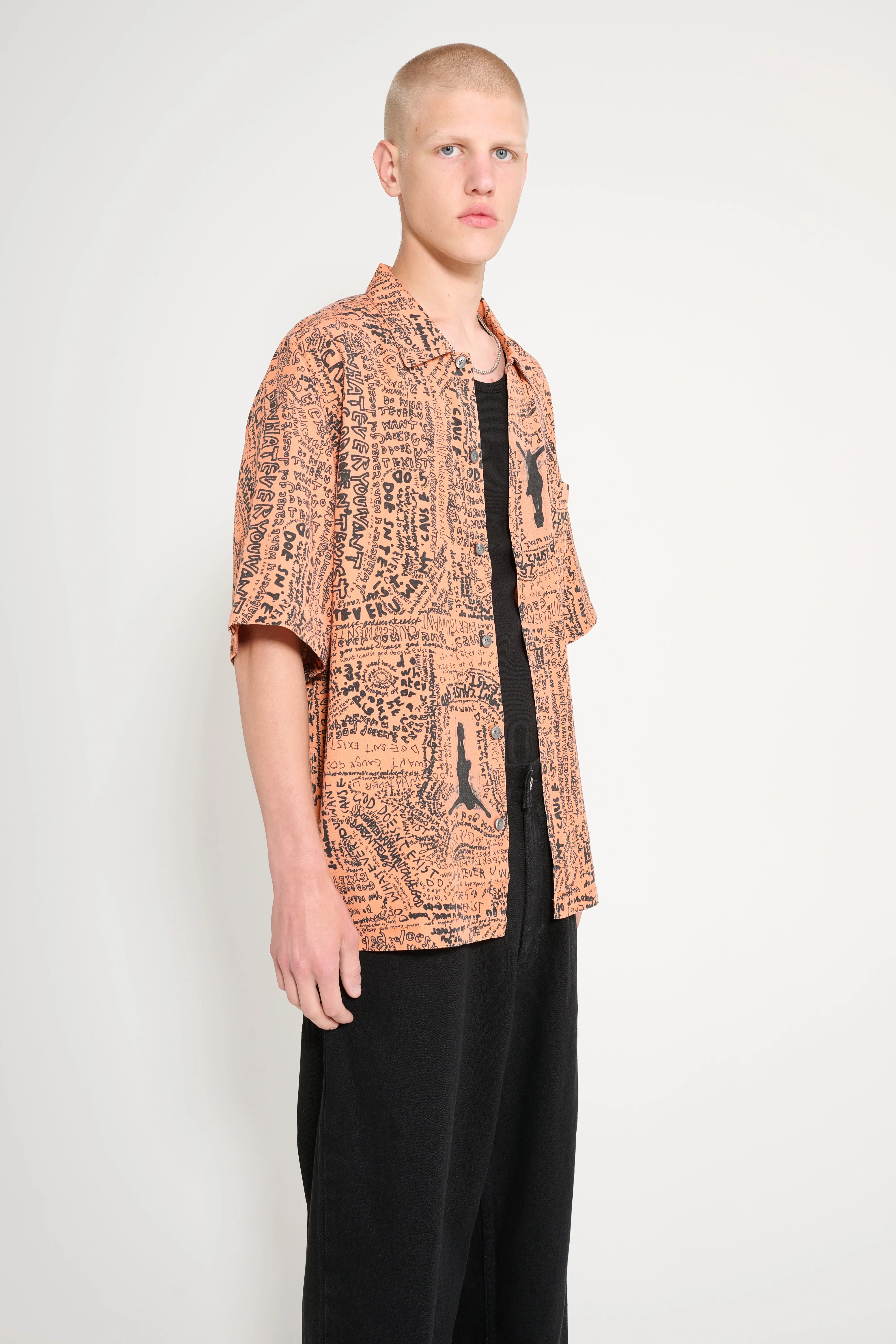 Polar Skate Co. Exist Bowling Shirt Orange sold by Tres Bien product image thumbnail 4