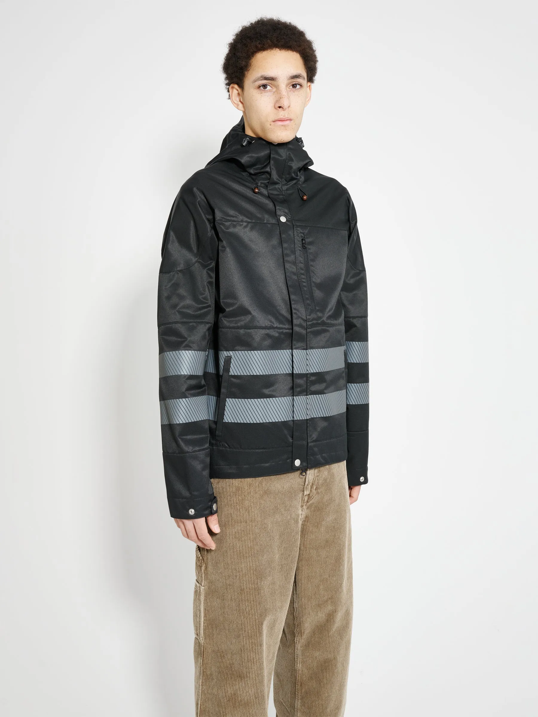Olly Shinder Black Hi Vis Jacket Black sold by Tres Bien product image thumbnail 3