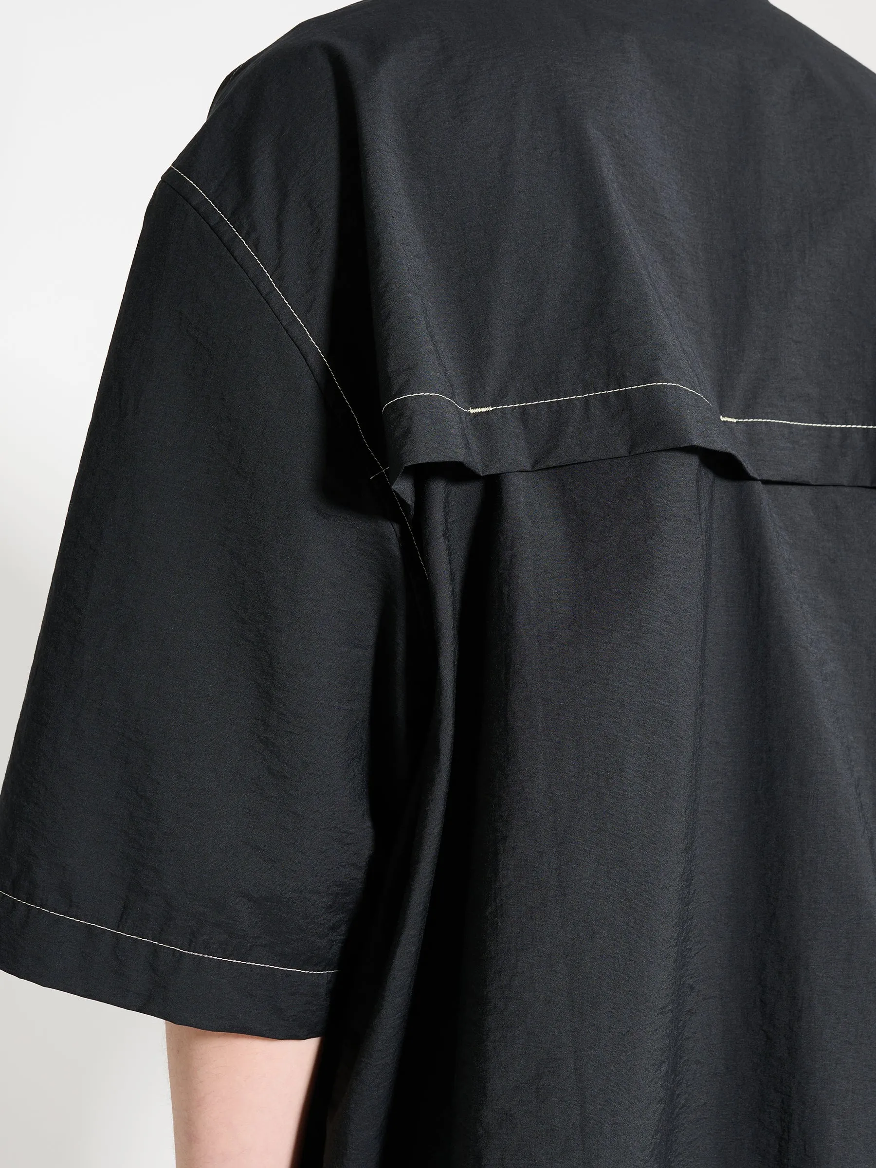 Lemaire Double Pocket Short Sleeve Shirt Black sold by Tres Bien product image thumbnail 5