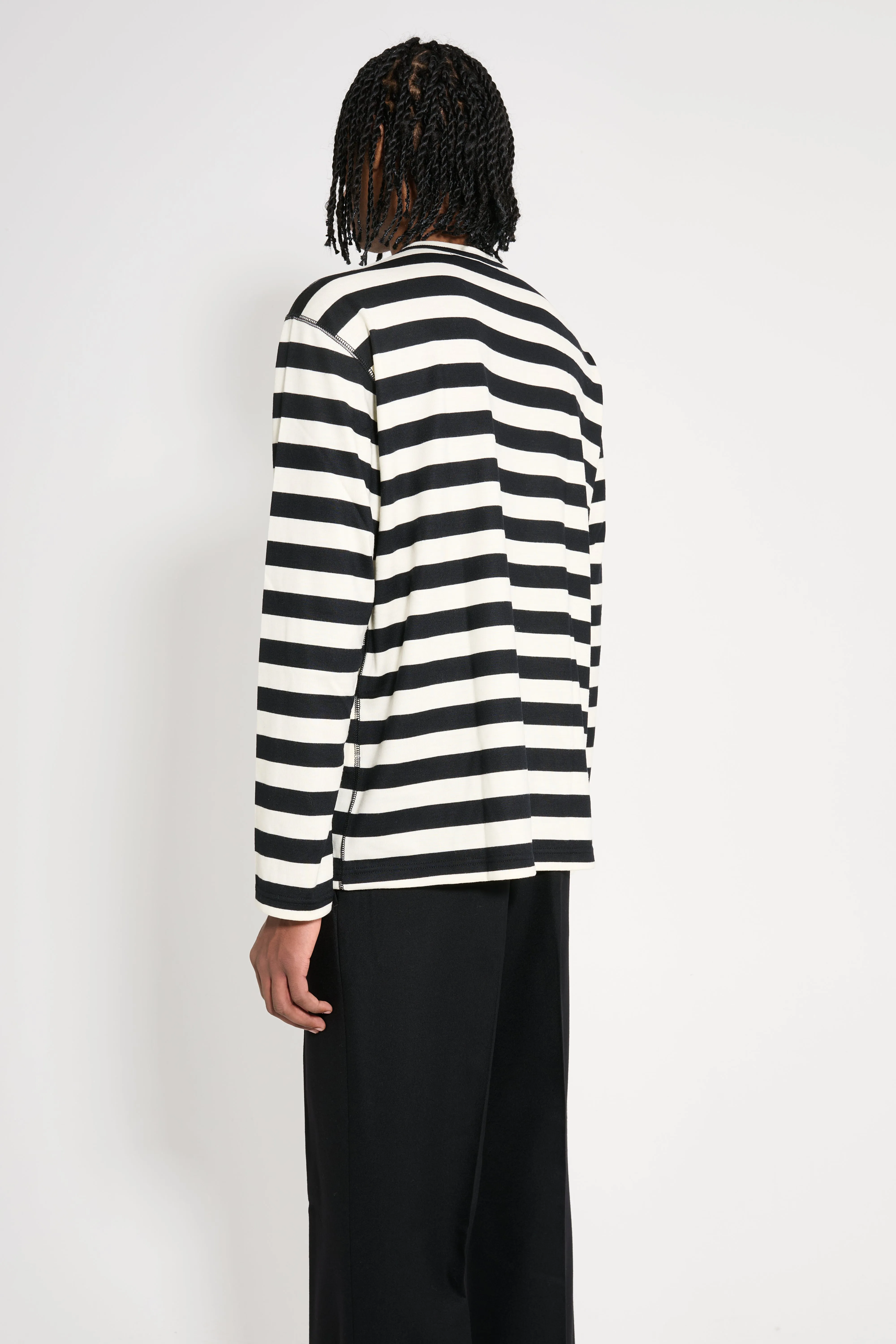 Junya Watanabe MAN Striped Long Sleeve T-shirt Black / White sold by Tres Bien product image thumbnail 4