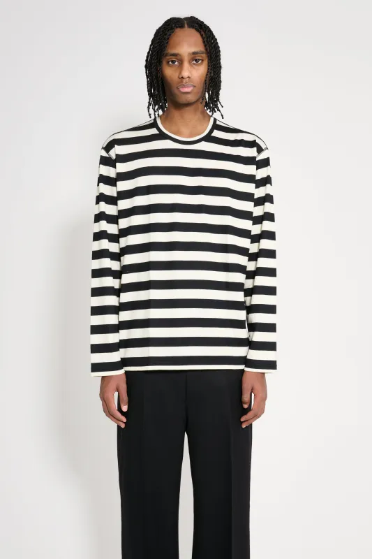 Junya Watanabe MAN Striped Long Sleeve T-shirt Black / White made by Comme des Garcons