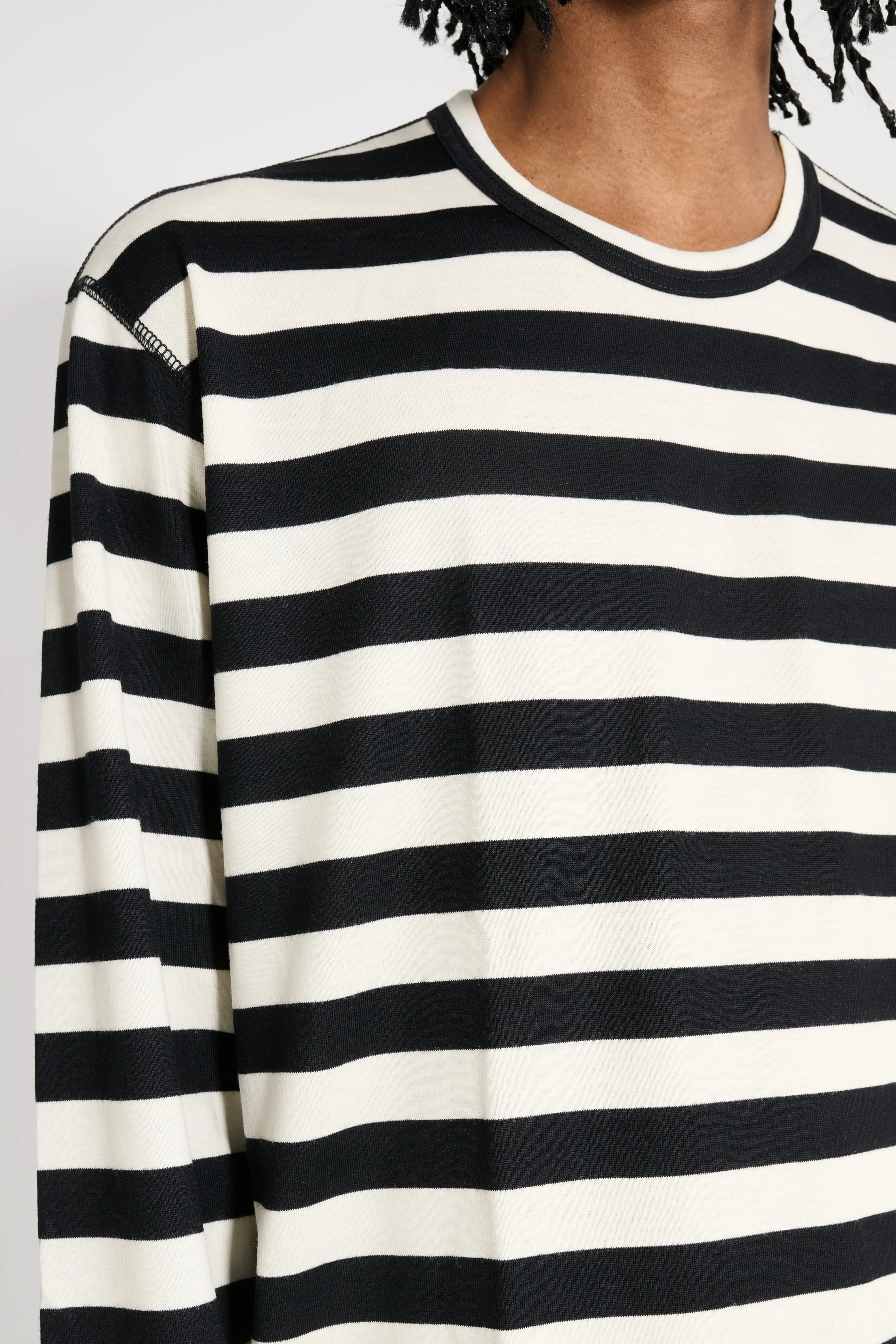 Junya Watanabe MAN Striped Long Sleeve T-shirt Black / White sold by Tres Bien product image thumbnail 5