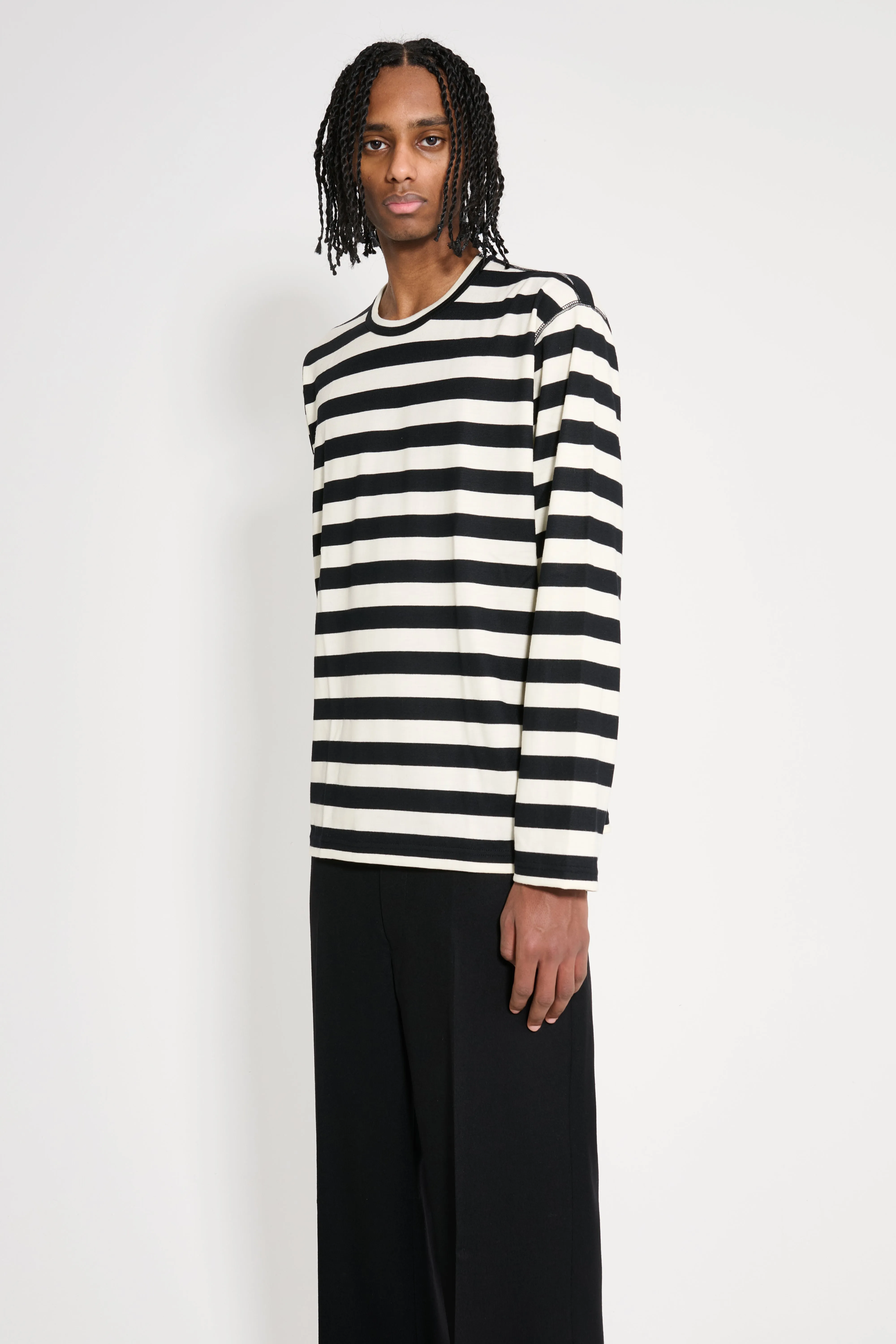 Junya Watanabe MAN Striped Long Sleeve T-shirt Black / White sold by Tres Bien product image thumbnail 2