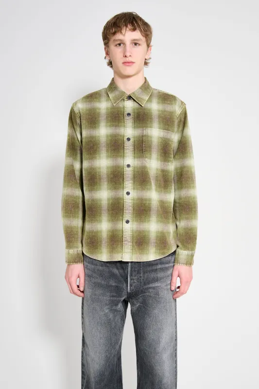 Stüssy Rocco Plaid Shirt Green sold by Tres Bien
