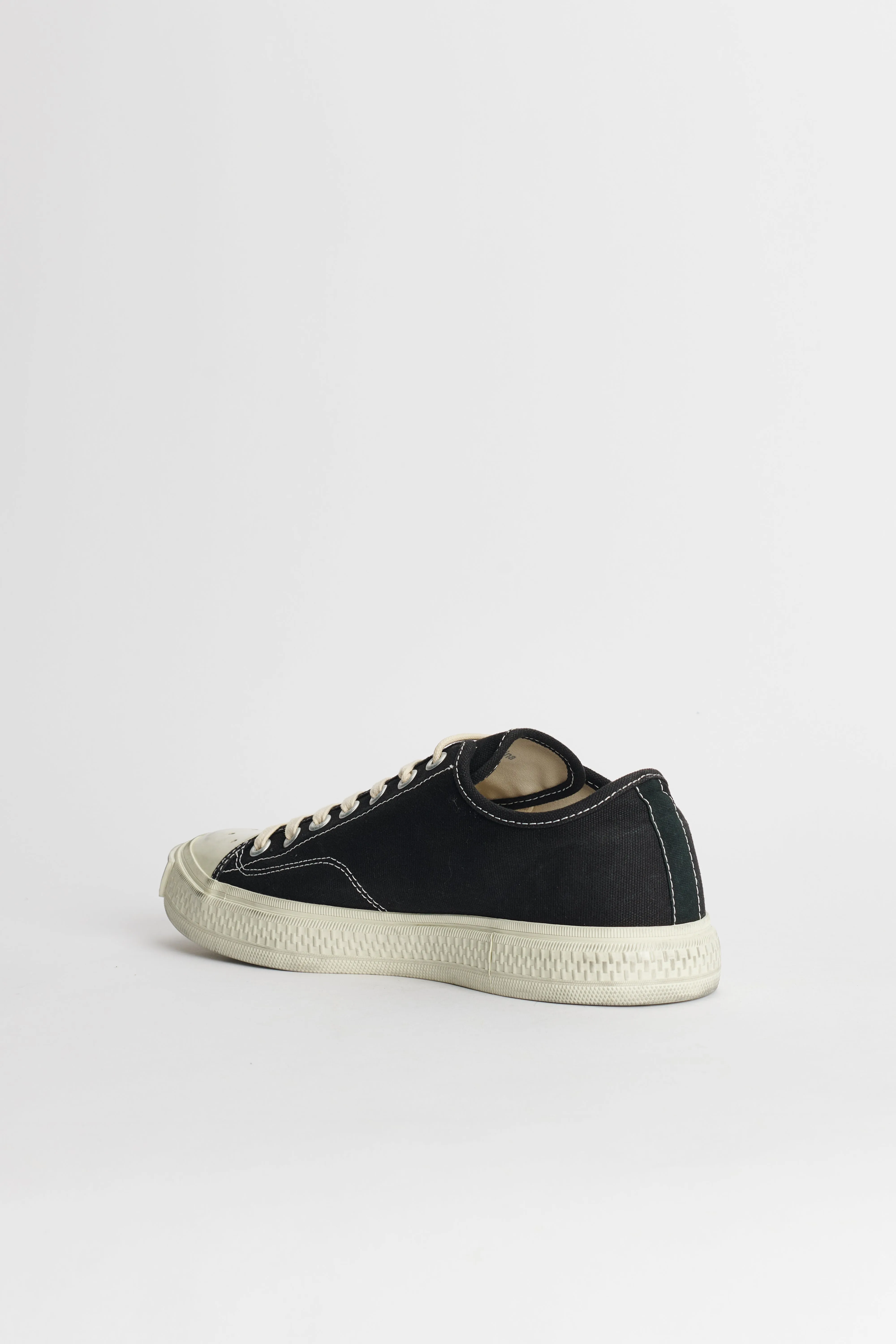 Acne Studios Ballow Soft Tumbled Low Top Sneakers Black / Off White sold by Tres Bien product image thumbnail 2