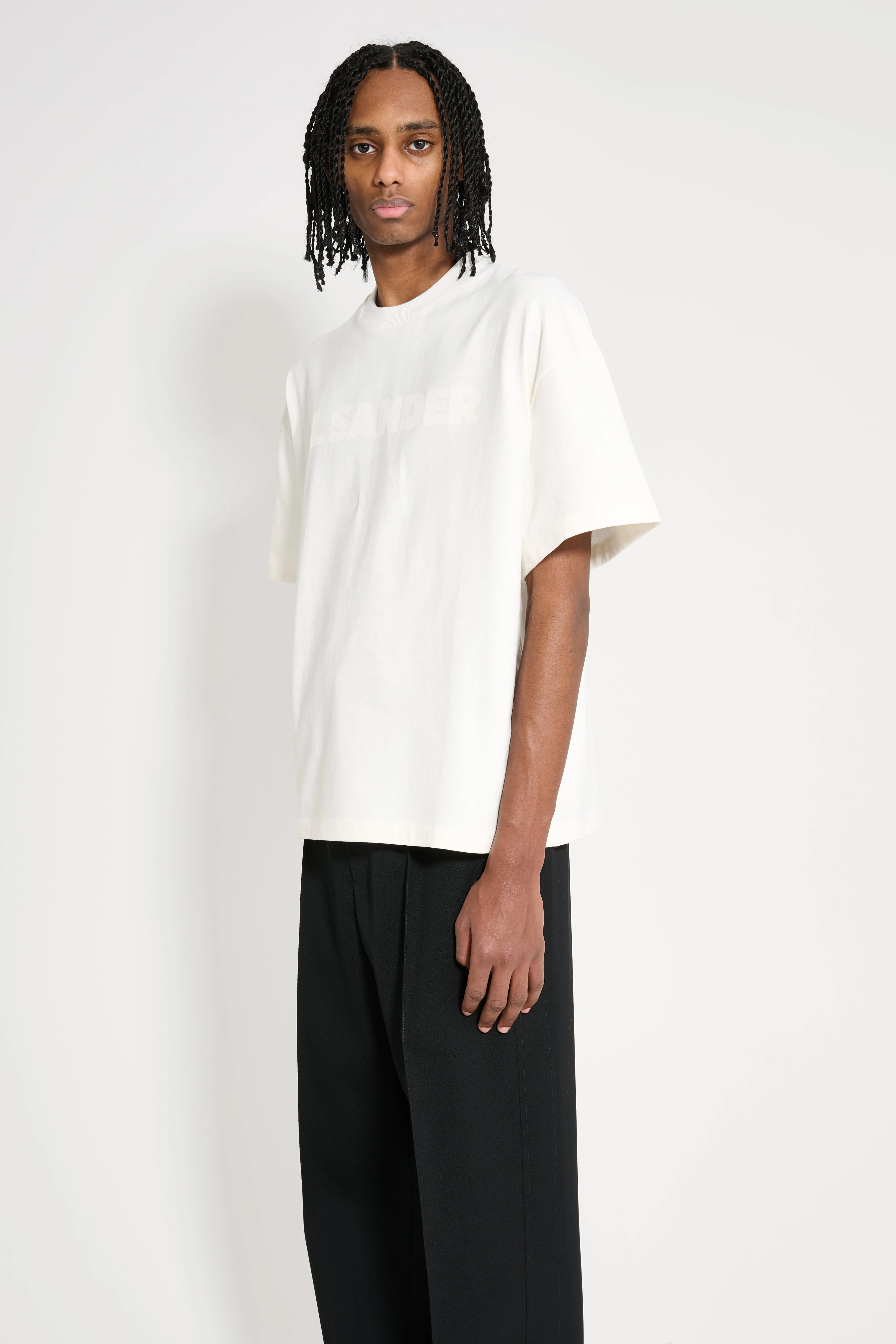 Jil Sander Boxy Tonal Logo T-shirt Porcelain sold by Tres Bien product image thumbnail 2