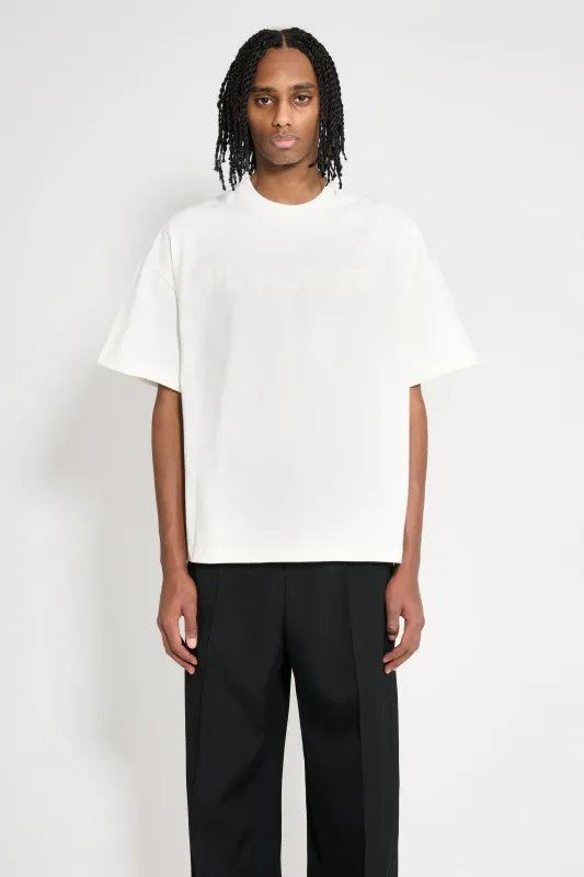 Jil Sander Boxy Tonal Logo T-shirt Porcelain made by Jil Sander