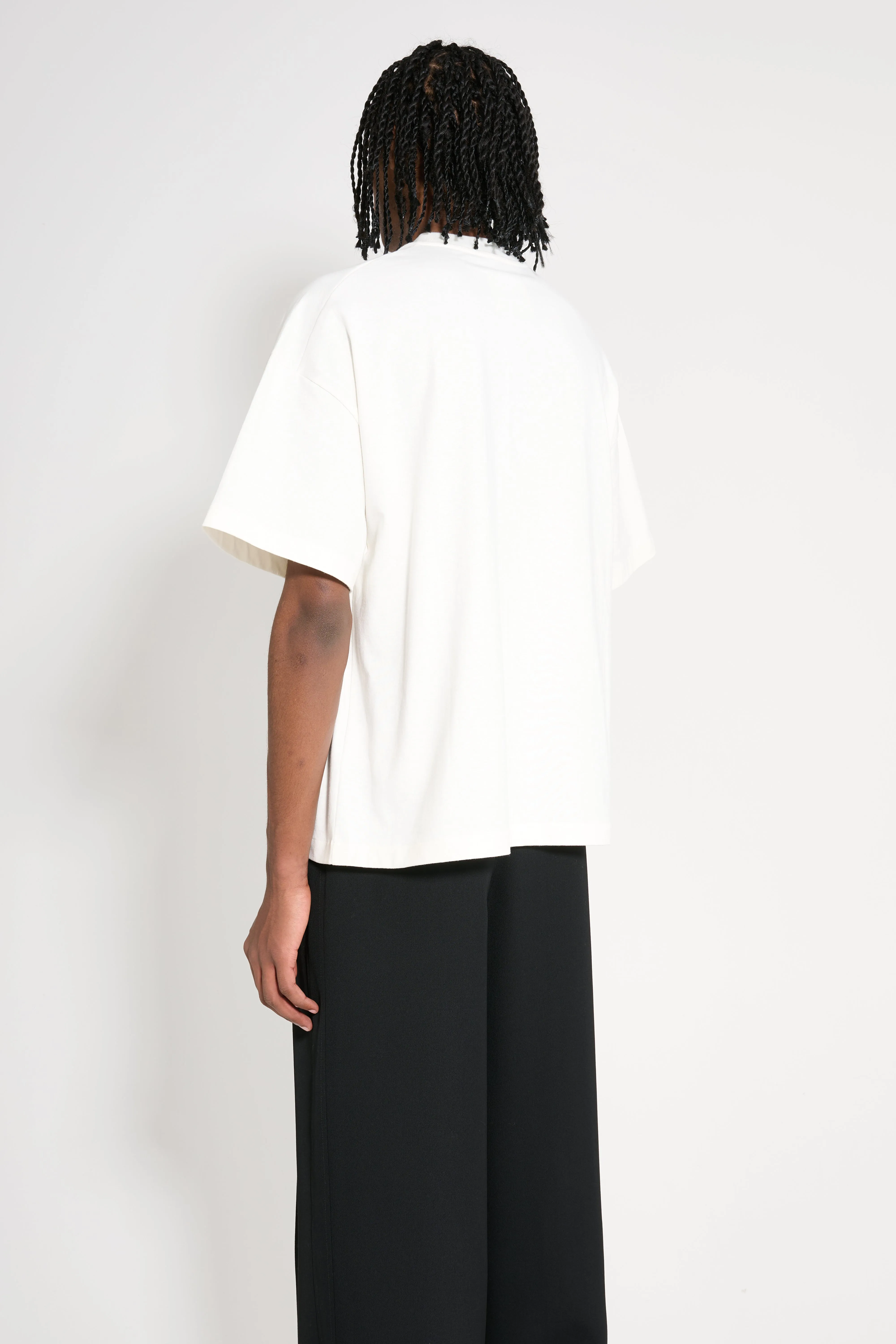 Jil Sander Boxy Tonal Logo T-shirt Porcelain sold by Tres Bien product image thumbnail 3