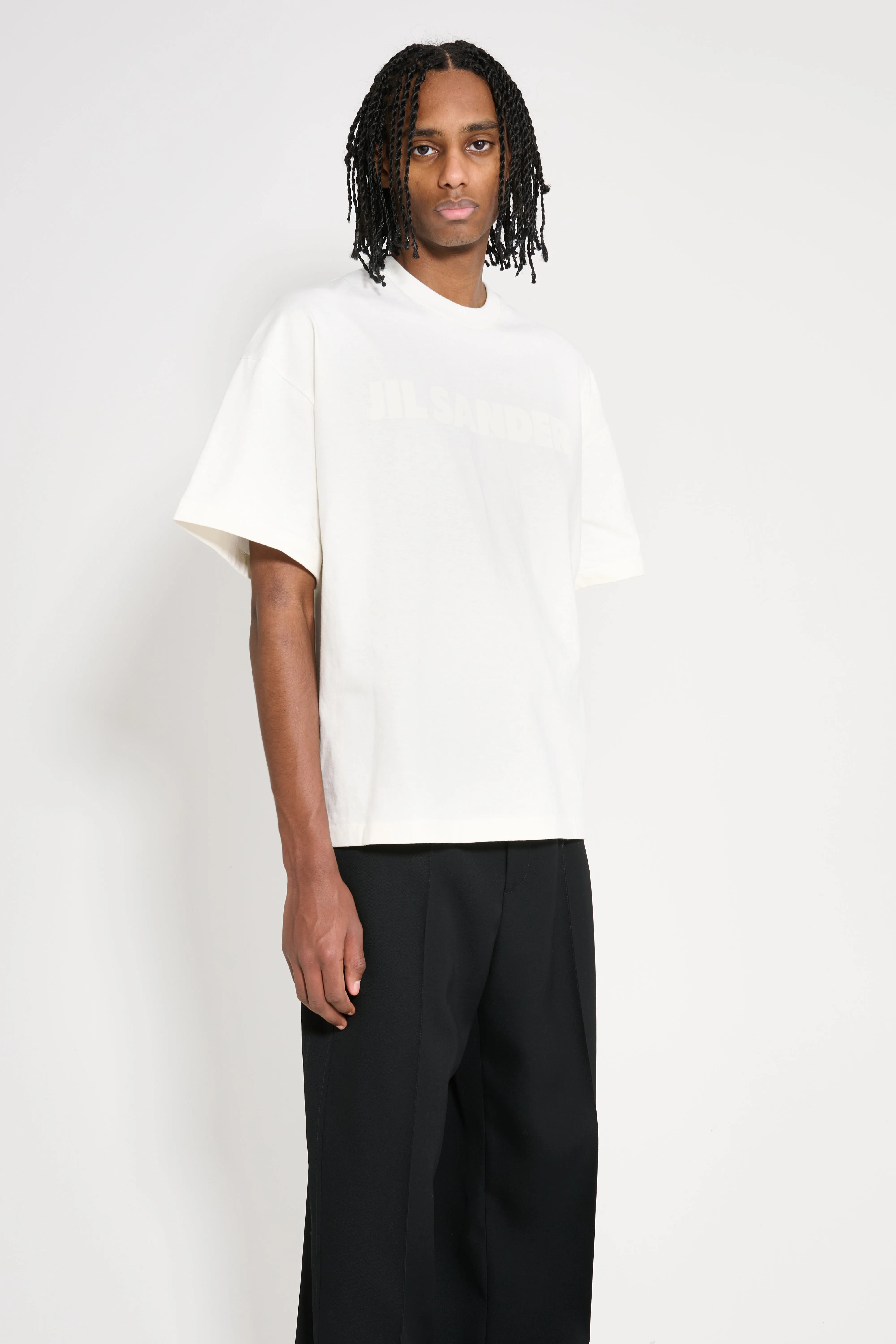 Jil Sander Boxy Tonal Logo T-shirt Porcelain sold by Tres Bien product image thumbnail 4