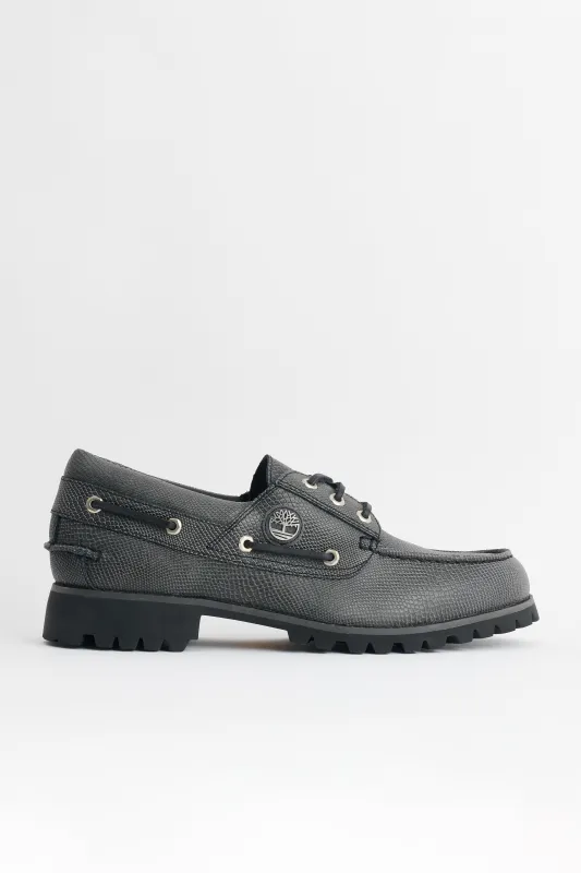 Timberland Vibram Boat Shoe Black Leather made by Timberland